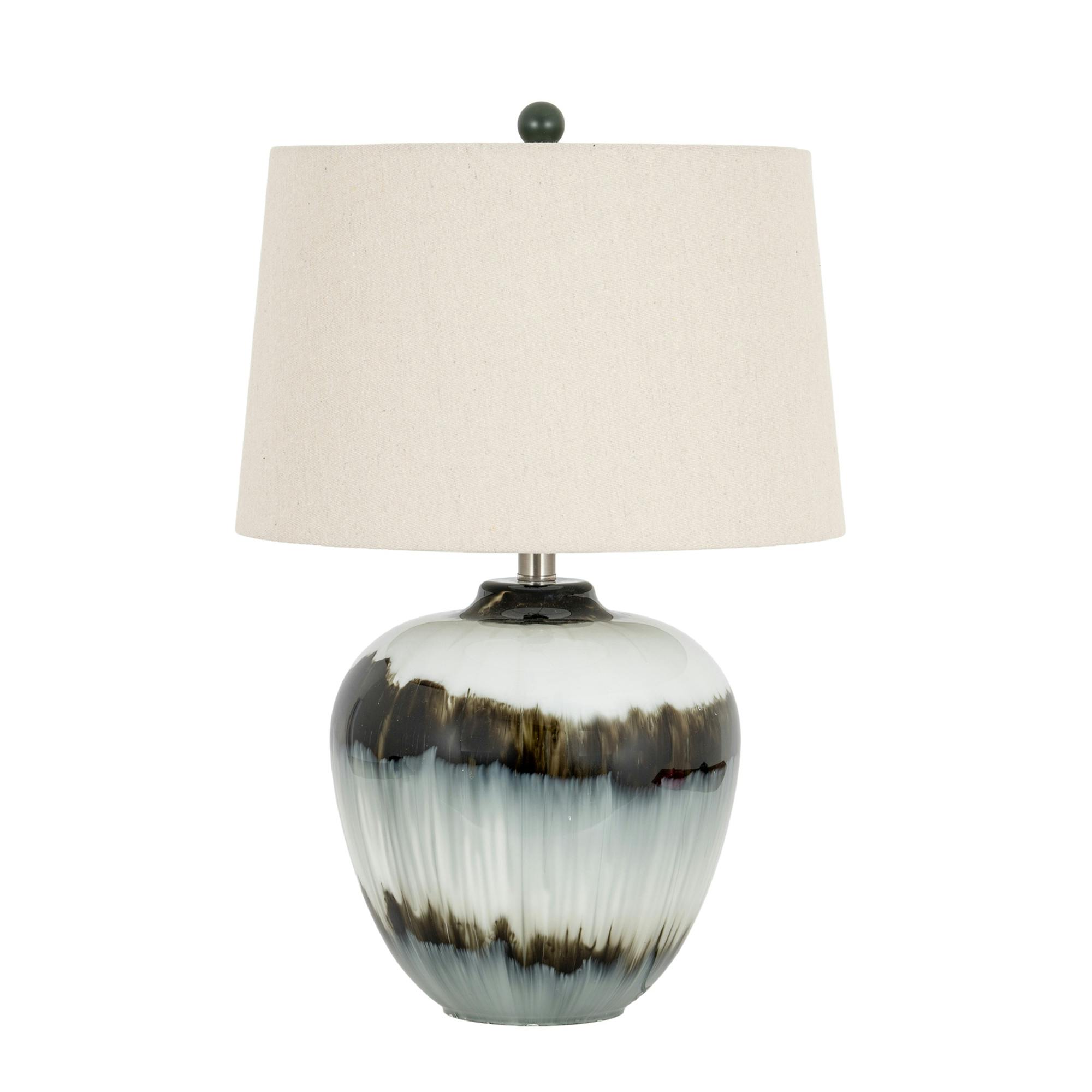 Rackhams Black Midnight Shadows Linen Table Lamp - One Size - 100% Mixed