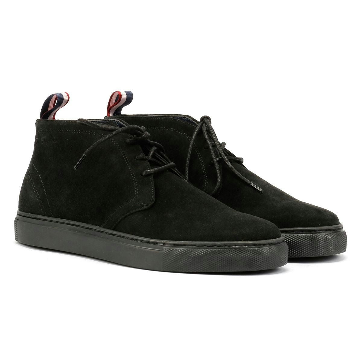 Ben Sherman Men's Black - Bs23508 Parka Suede Boots - Uk 7 / Eu 41 / Us 8