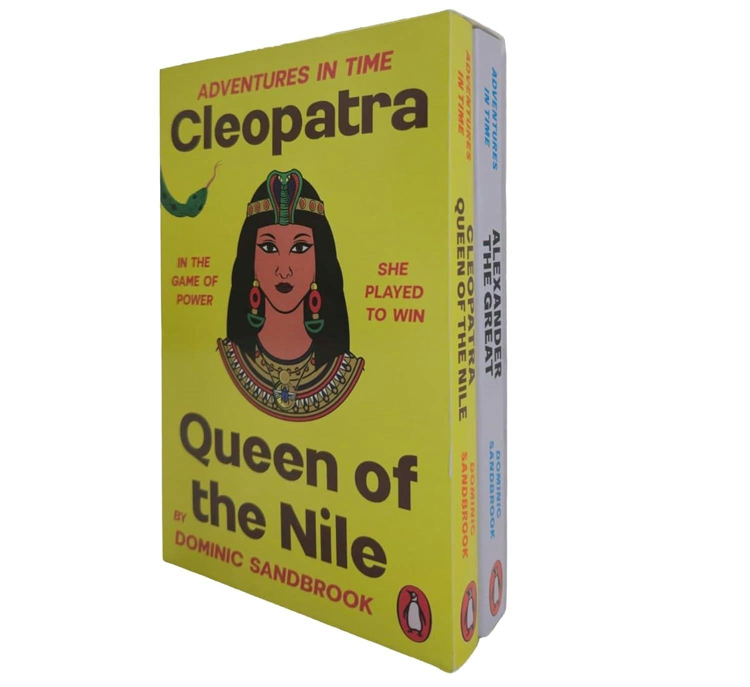Various Publishers Adventures In Time Series By Dominic Sandbrook 2 Books Collection Set (Cleopatra, Queen Of The Nile & Alexander The Great)