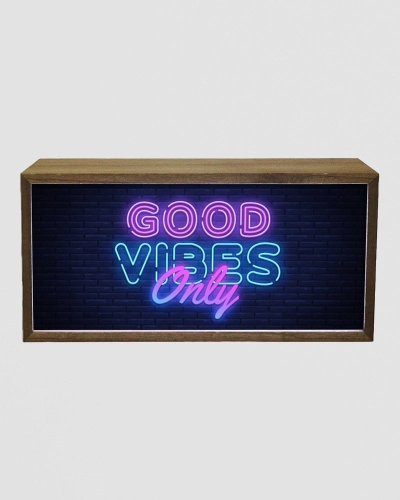 Rackhams Women's Light Box Home Good Vibes Only - Image 3