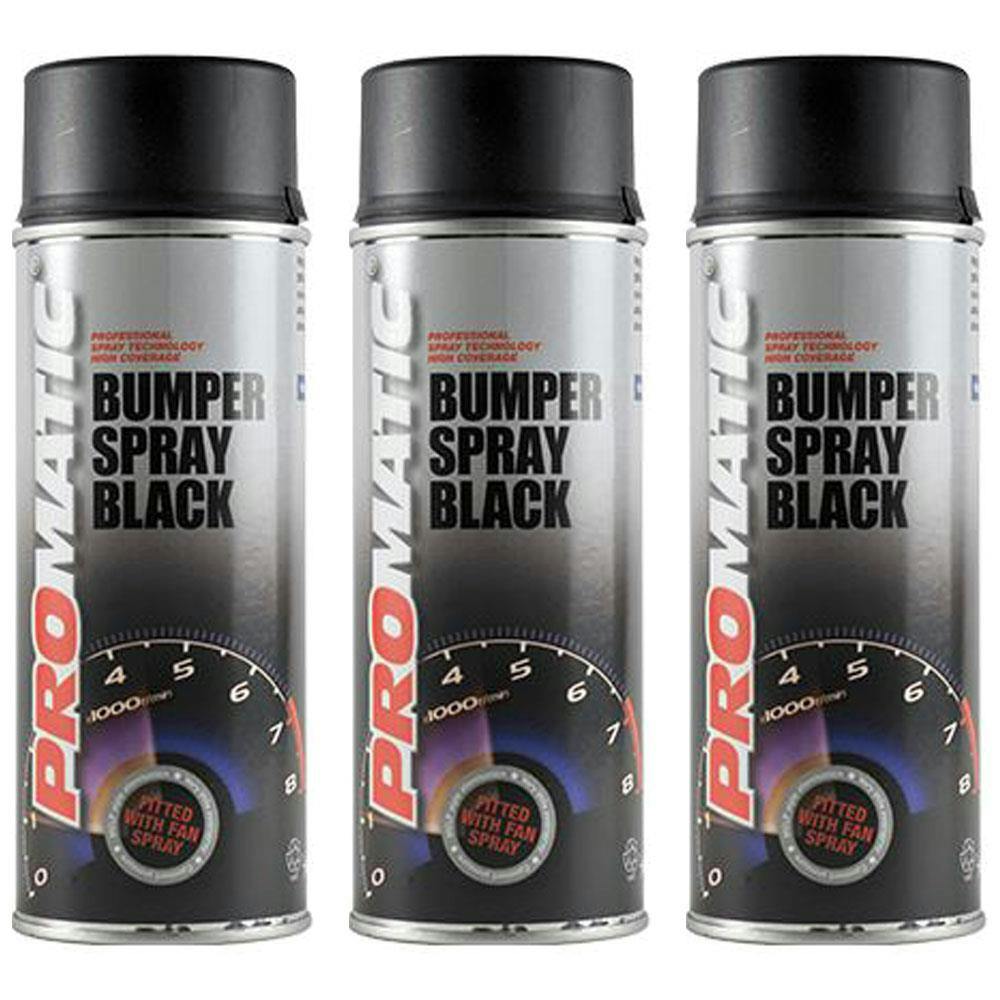 Rackhams Black 6X Promatic Bumperspray Spray Paint 400Ml - Image 6
