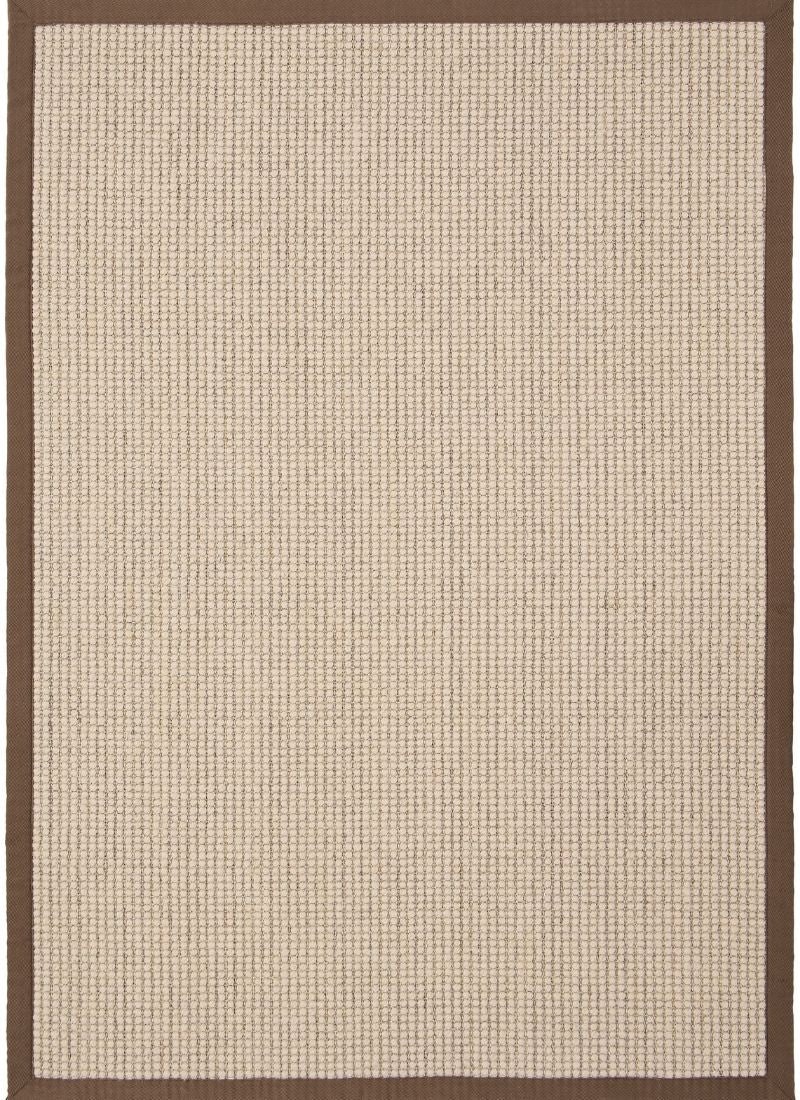 Rackhams Brown Sisal & Wool Rug – Flat-Weave - 120X170 Cm