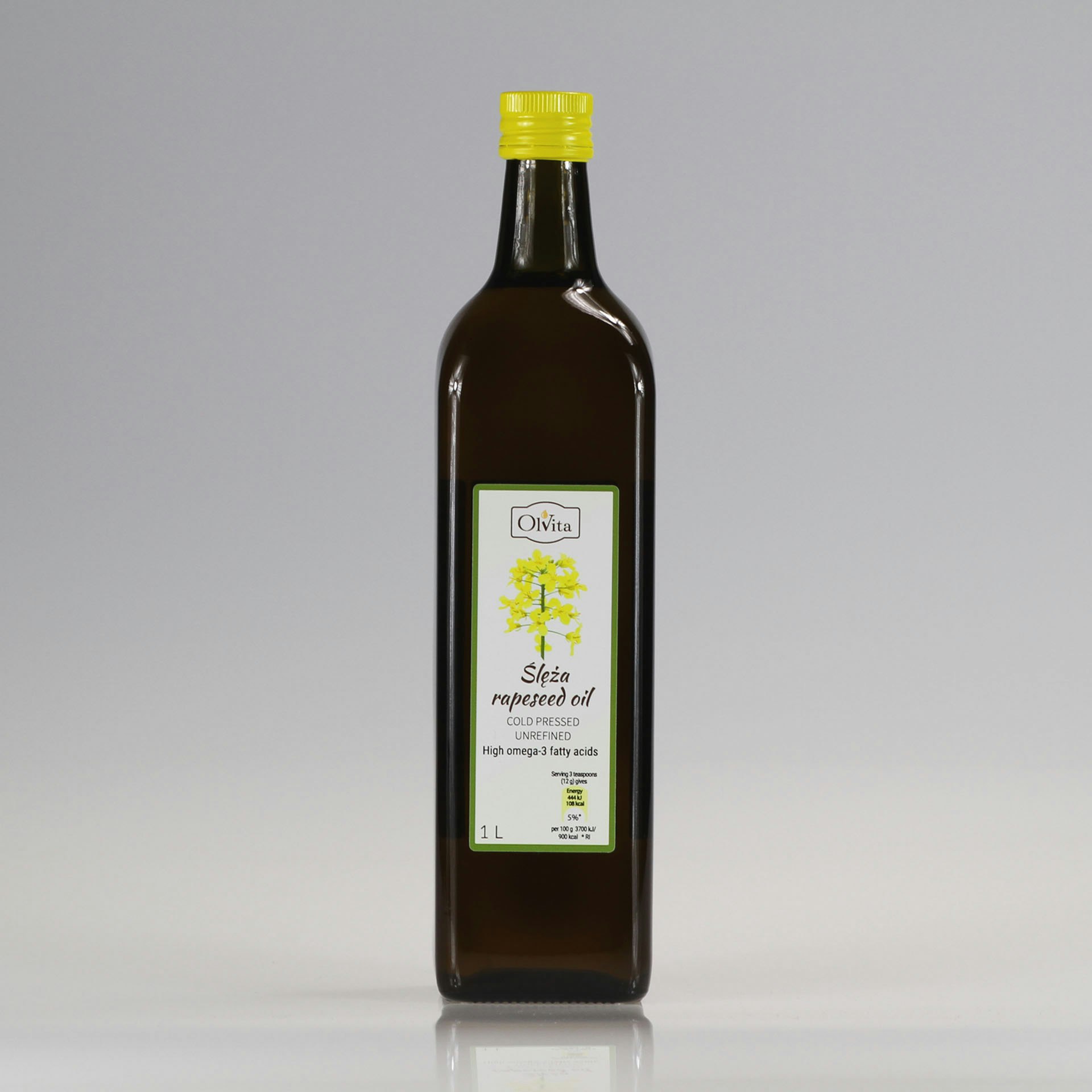 Ol'vita Light Rapeseed Oil | Cold Pressed | Unrefined - 1000 Ml - 1