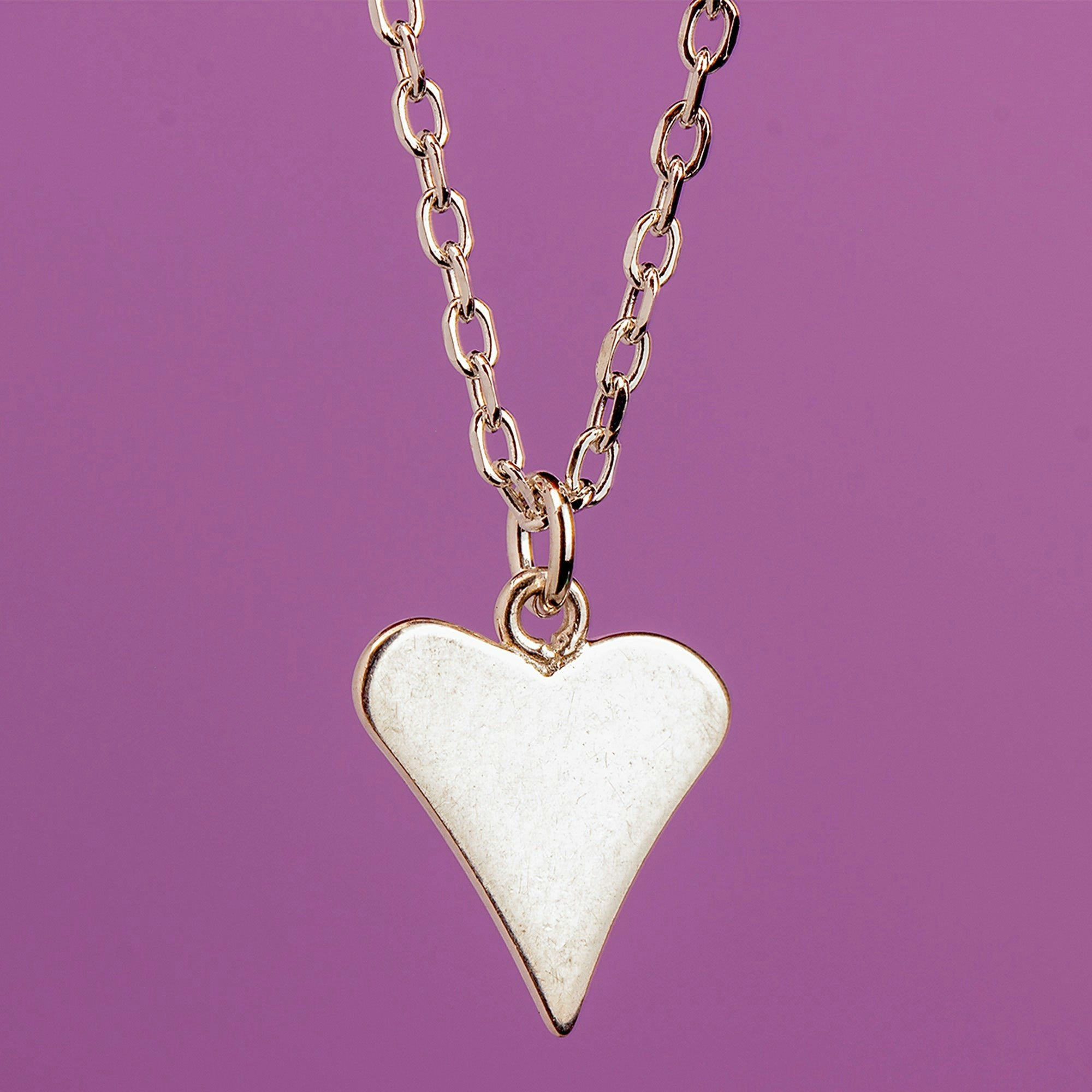 Mylee London Silver Funky Heart Necklace - Sterling - No