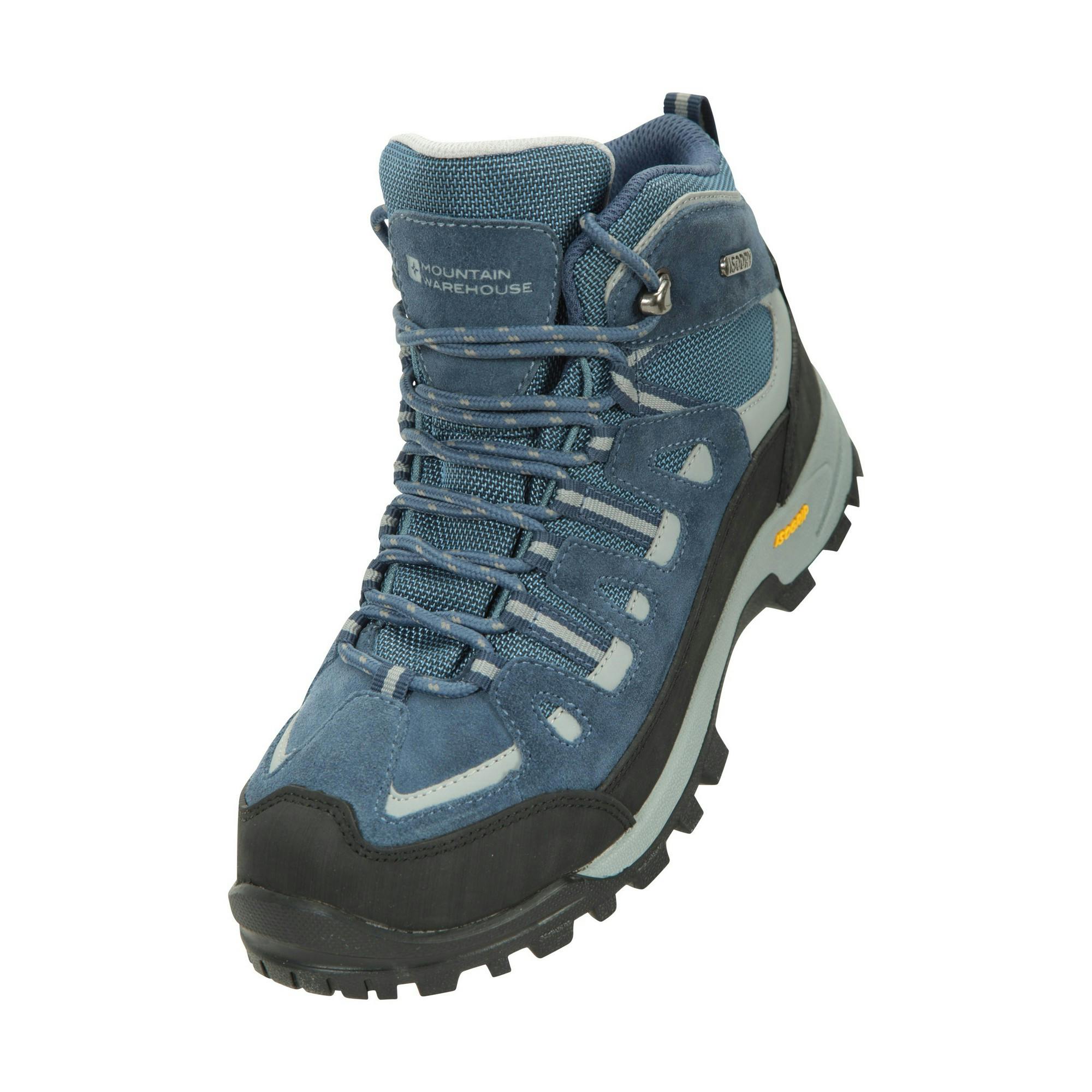 Mountain Warehouse Women's Blue Gale Extreme Suede Hiking Boots - 7 Uk - 60% Suede/10% Rubber/10% Eva/10% Textile/10% Mesh