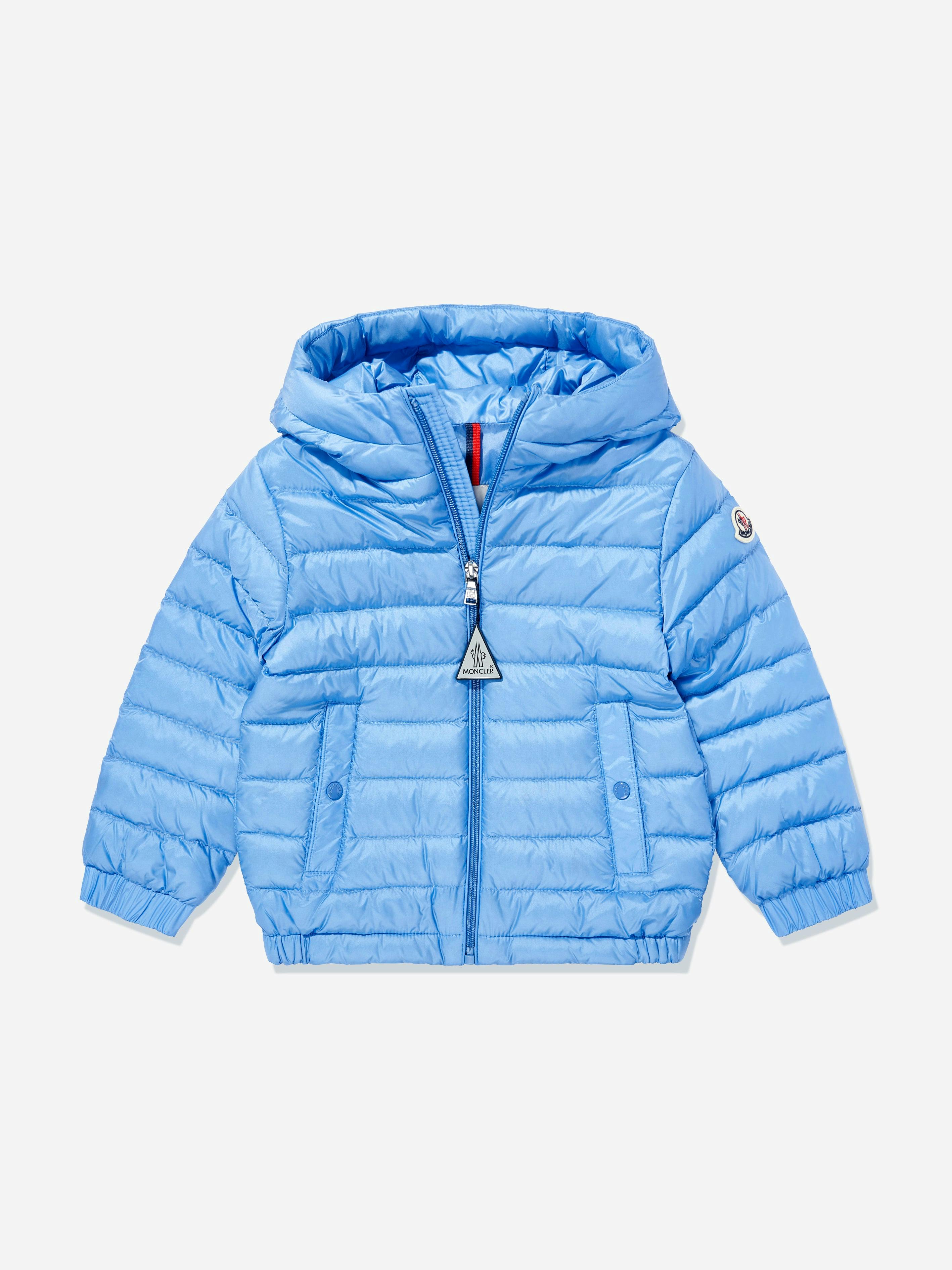 Moncler Enfant Boys Blue Down Padded Dilar Jacket In - 14 Yrs