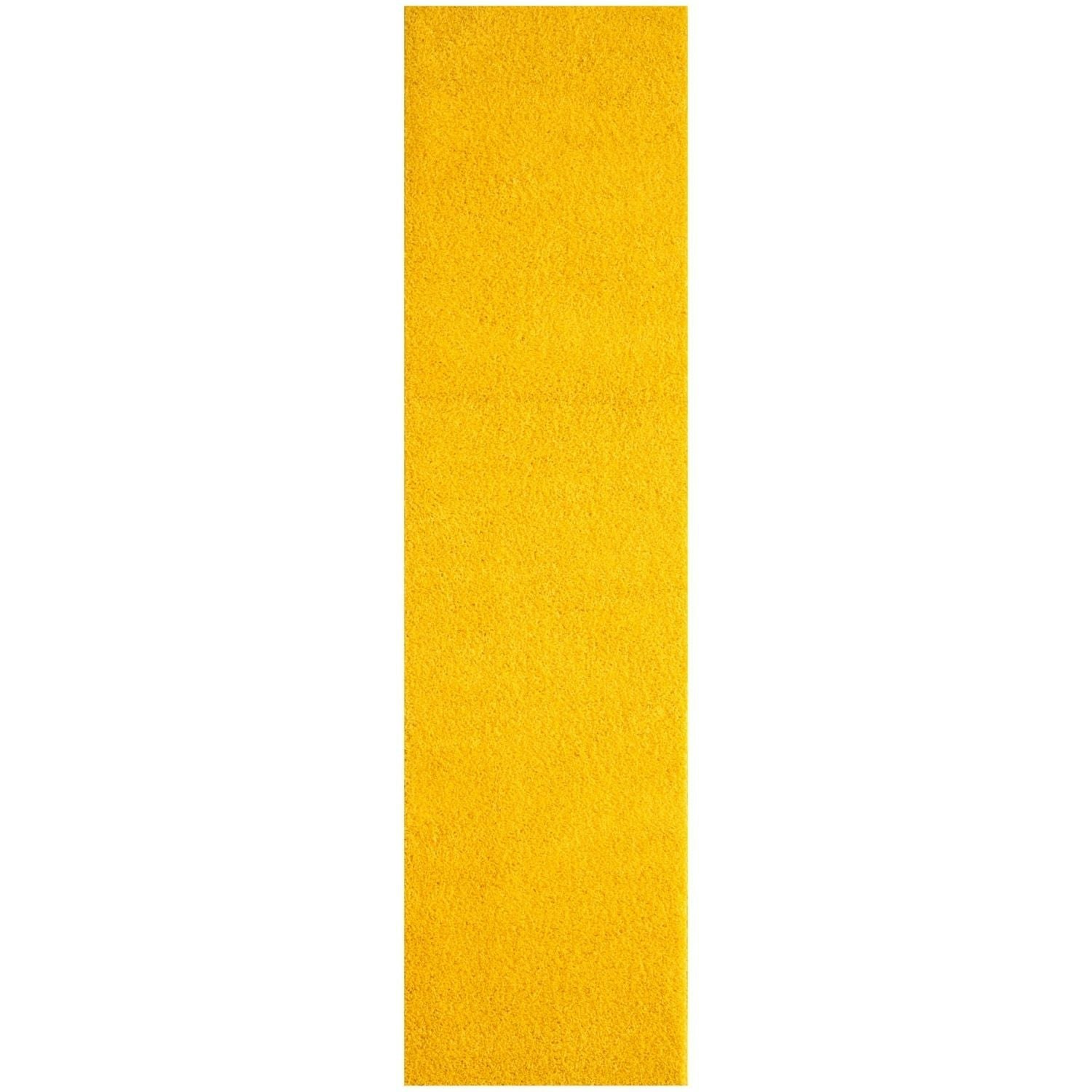 The Rugs Yellow Myshaggy Solid Rug - 80X300 Cm