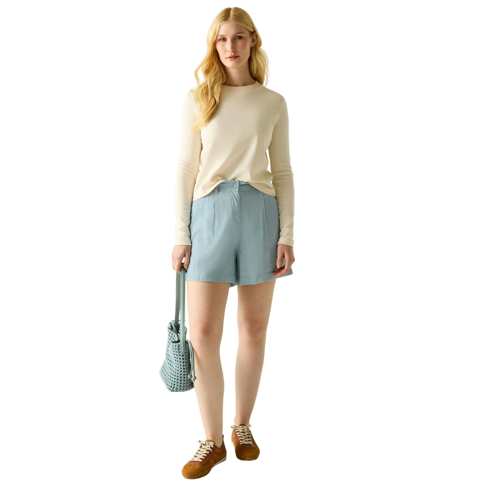 Regatta Women's Sabelle Shorts - Chambray - 16R - Chambray - 100% Mixed