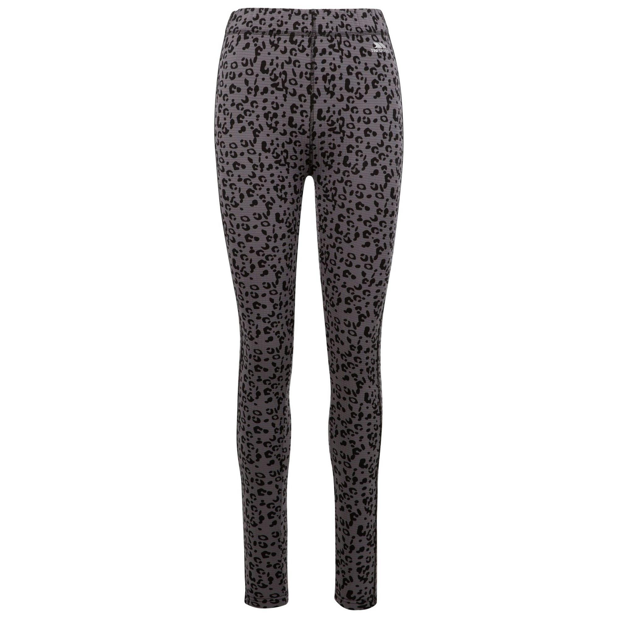 Trespass Women's Dark/Grey Minstrel Base Layer Bottoms - Xs - 92% Polyester/8% Elastane