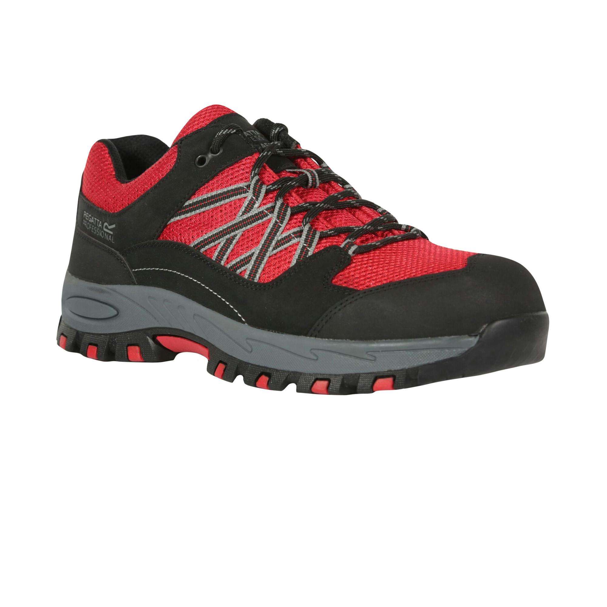 Regatta Unisex Red/Black Adult Sandstone Safety Trainers - 7 Uk