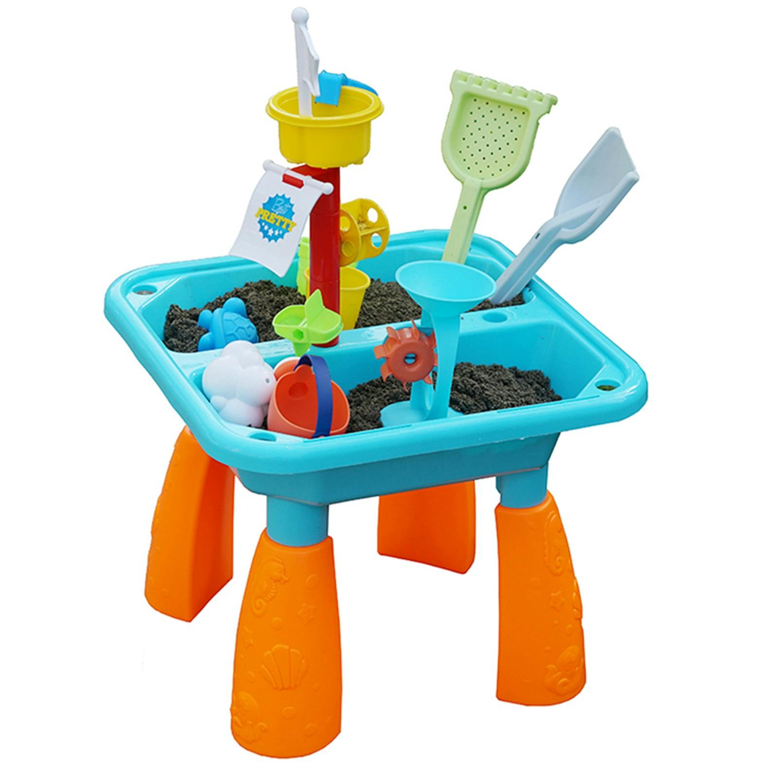 Gr8 Garden Blue Sand Pit And Water Table Garden Summer Beach Childrens Kids Toy Activity Playset