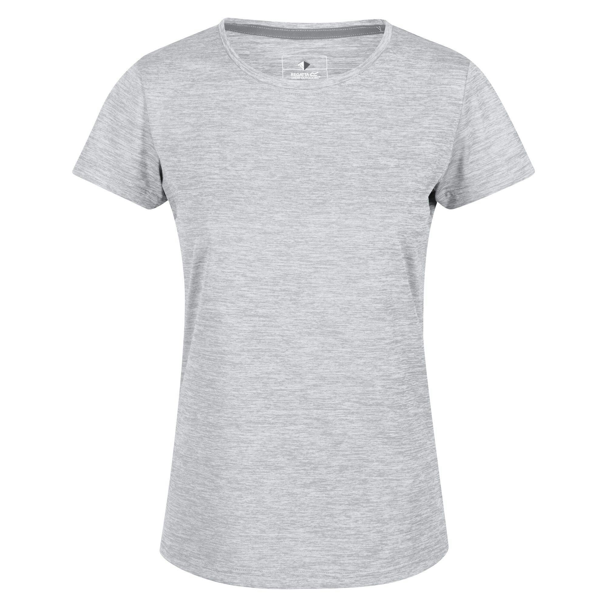 Regatta Women's Fingal Edition Marl T-Shirt - Cyberspace - 14 Uk - Cyberspace - 100% Polyester