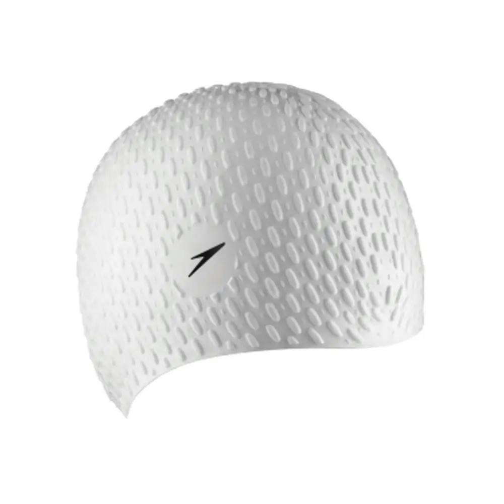Speedo Unisex White Bubble Swim Cap