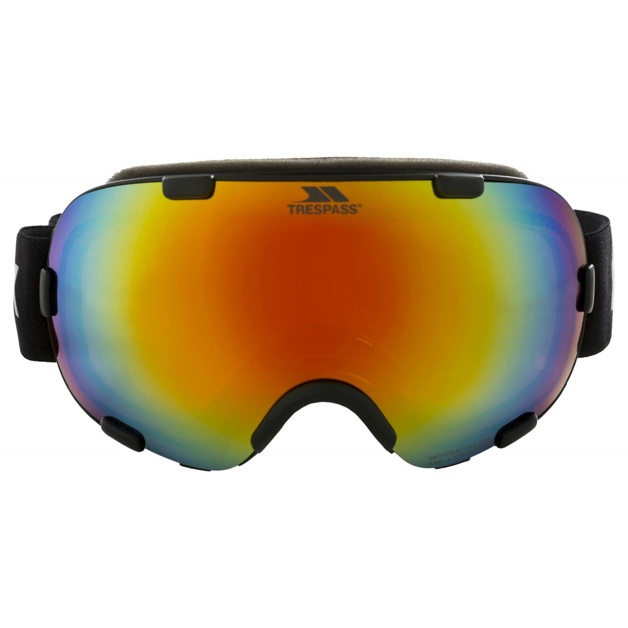 Trespass Black Elba Dlx Ski Goggles - Matt Frame - Matt Frame - One Size