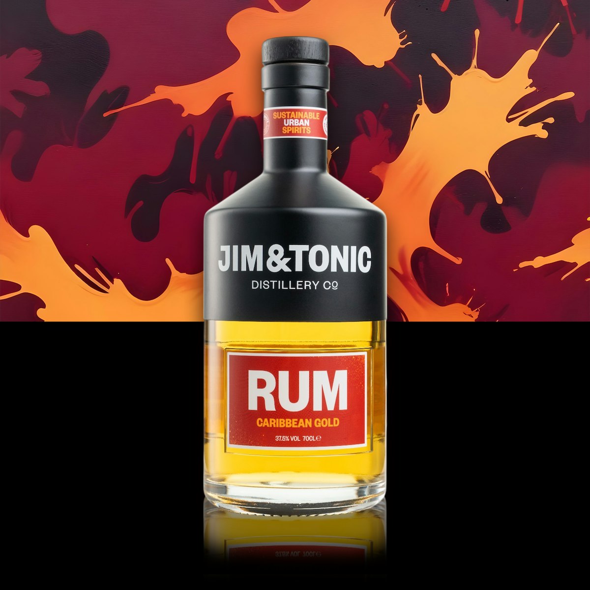 Jim & Tonic Gold Caribbean Rum - 70Cl Bottle