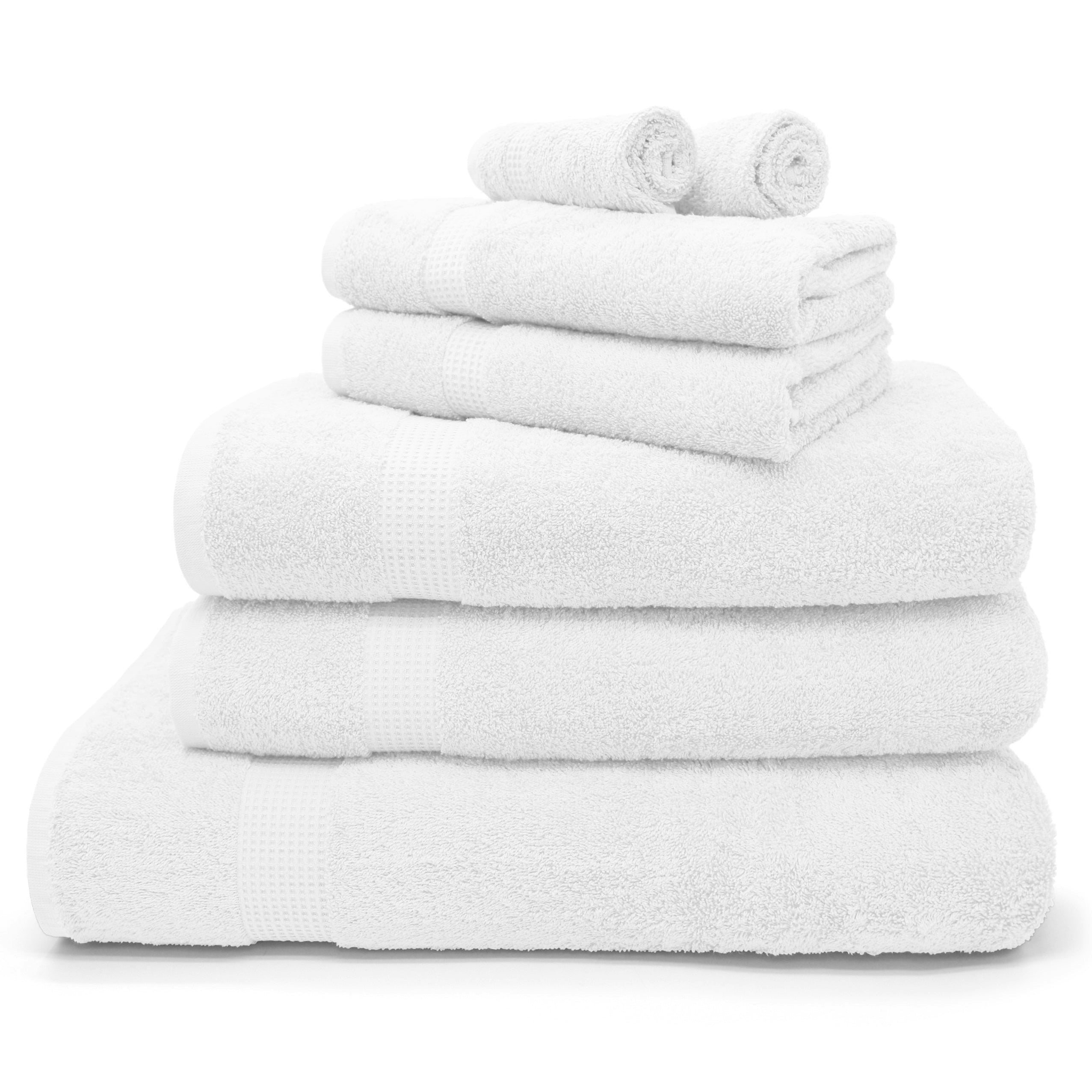 Velosso White Luxury Egyptian Cotton Towels 550Gsm - Bath Towel