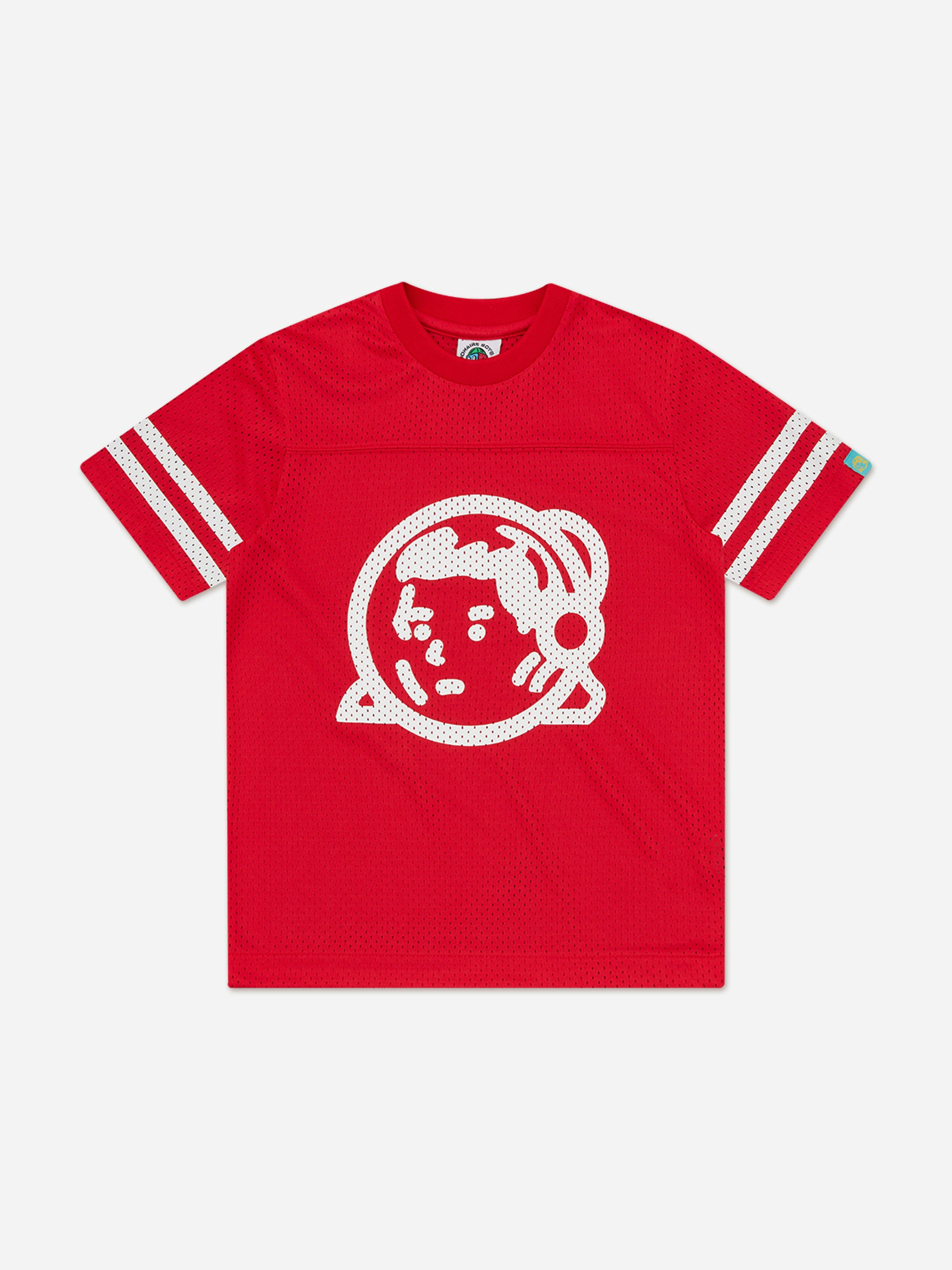 Billionaire Boys Club Boys Red Billionaire Club Astro Mesh Football Top In - 16 Yrs