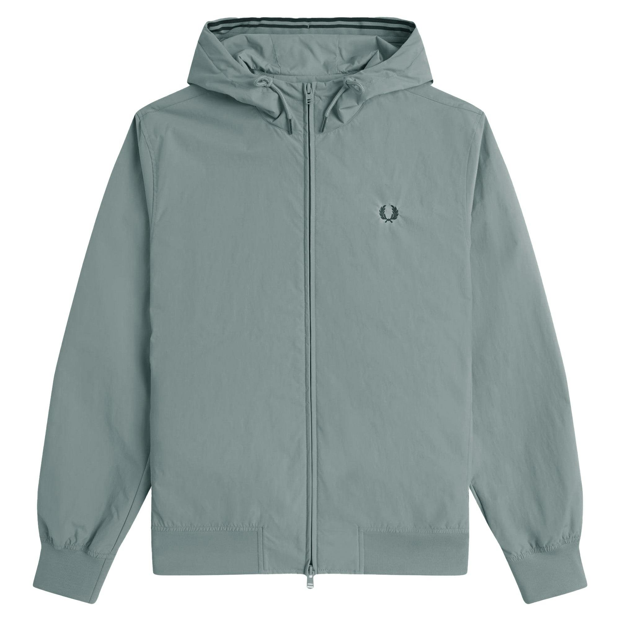 Fred Perry Blue Hooded Brentham Jacket - Stockport - Large