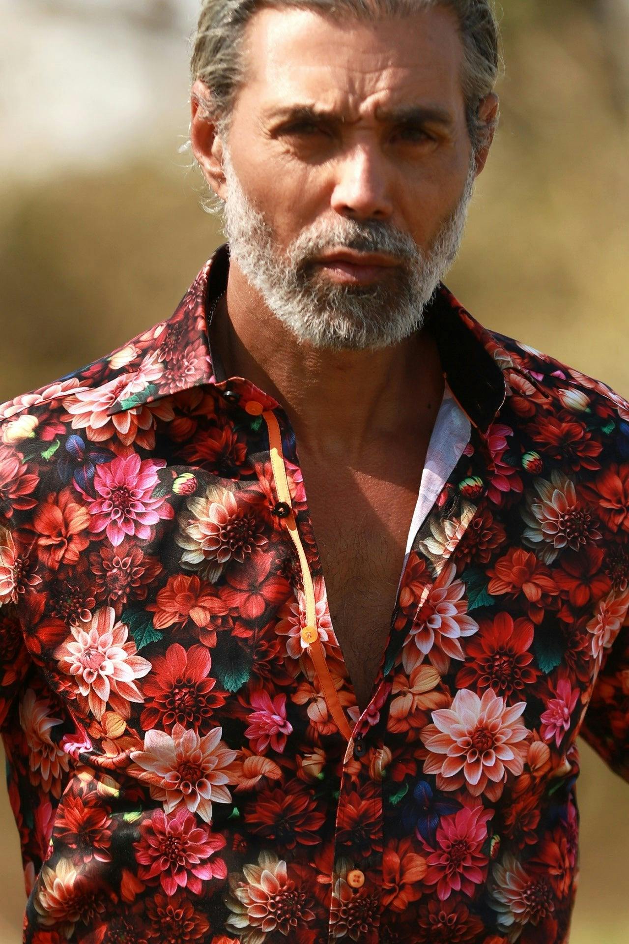 Claudio Lugli Men's Multicolour The House Of Dahlia Printed Shirt - Image 2