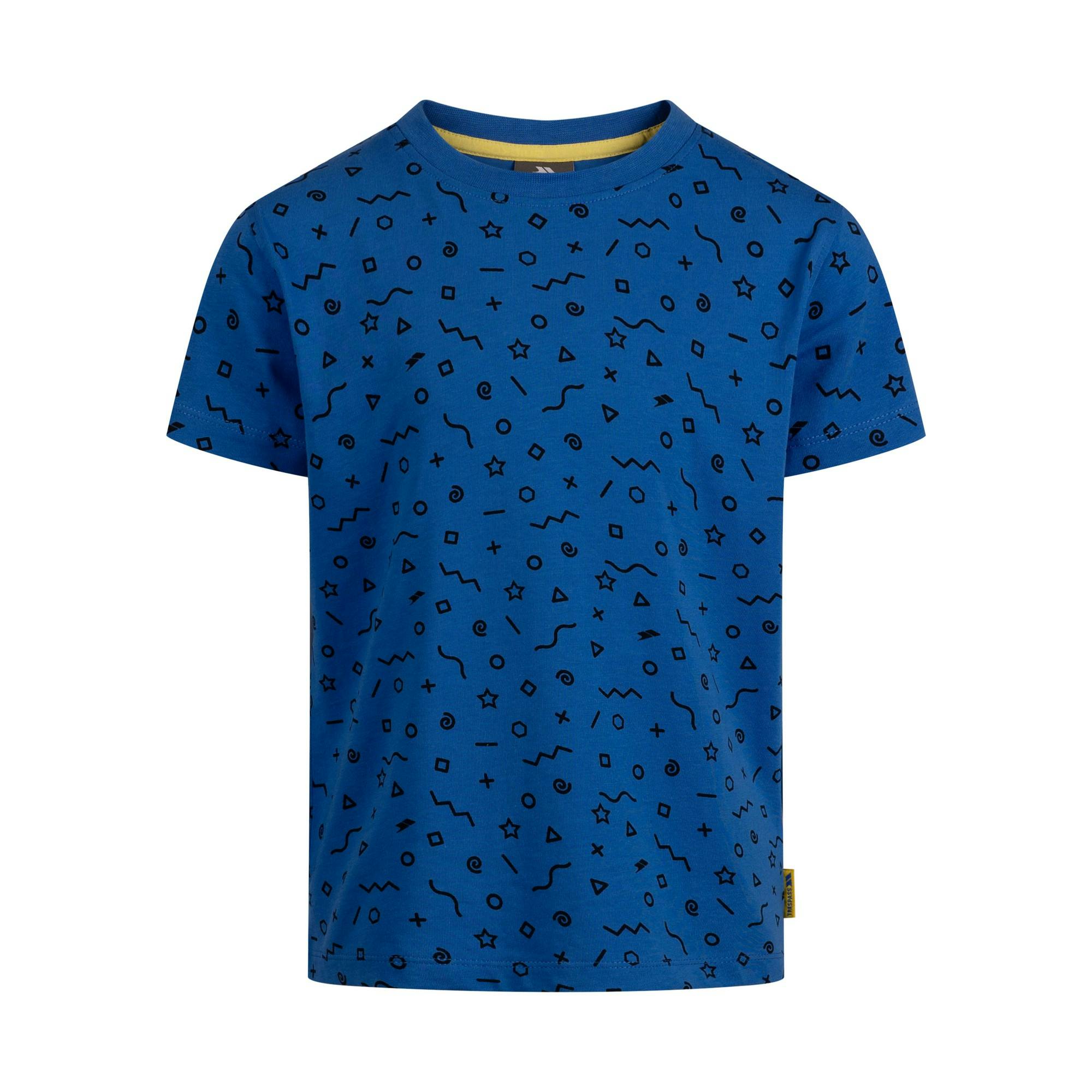 Trespass Boys Blue Ellwood T-Shirt - 7-8 Years - 100% Mixed