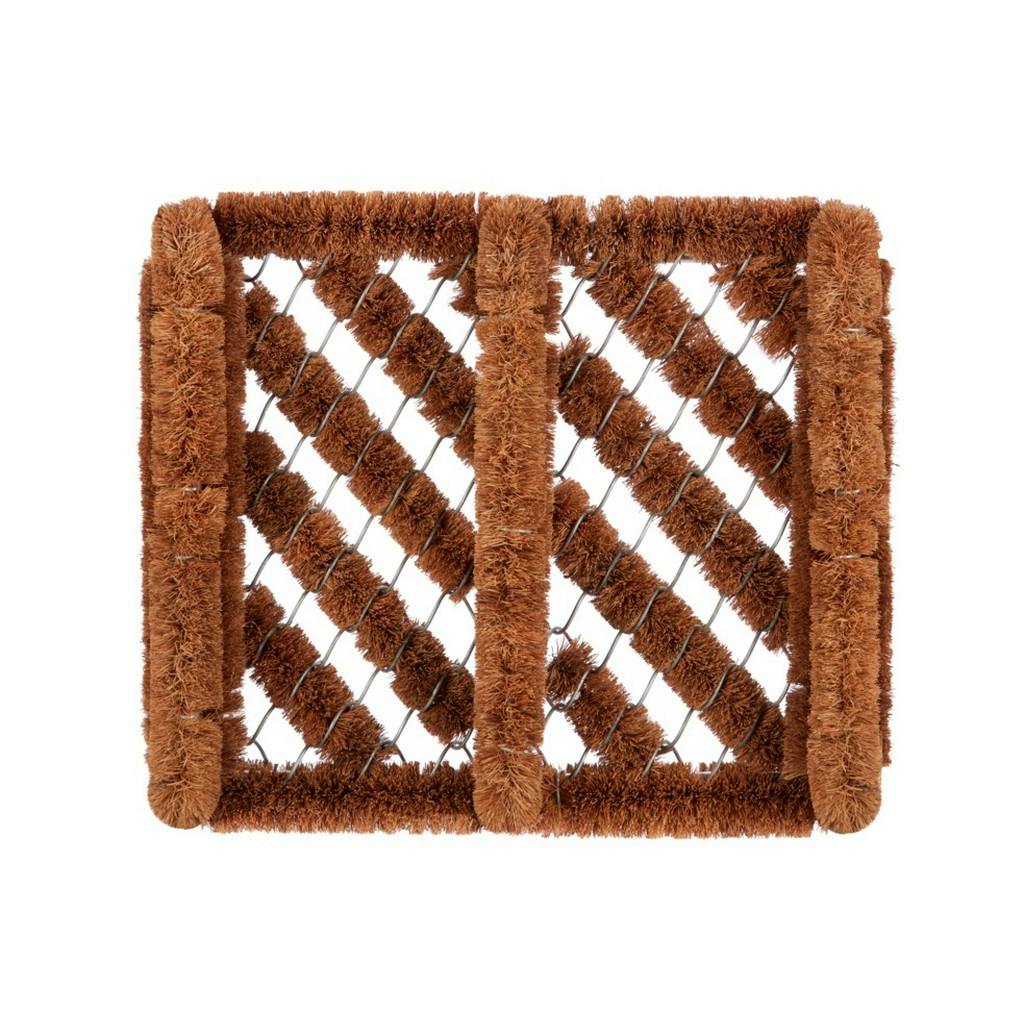 Groundsman Brown Boot Scraper Mat - 36Cm X 33Cm - 100% Mixed