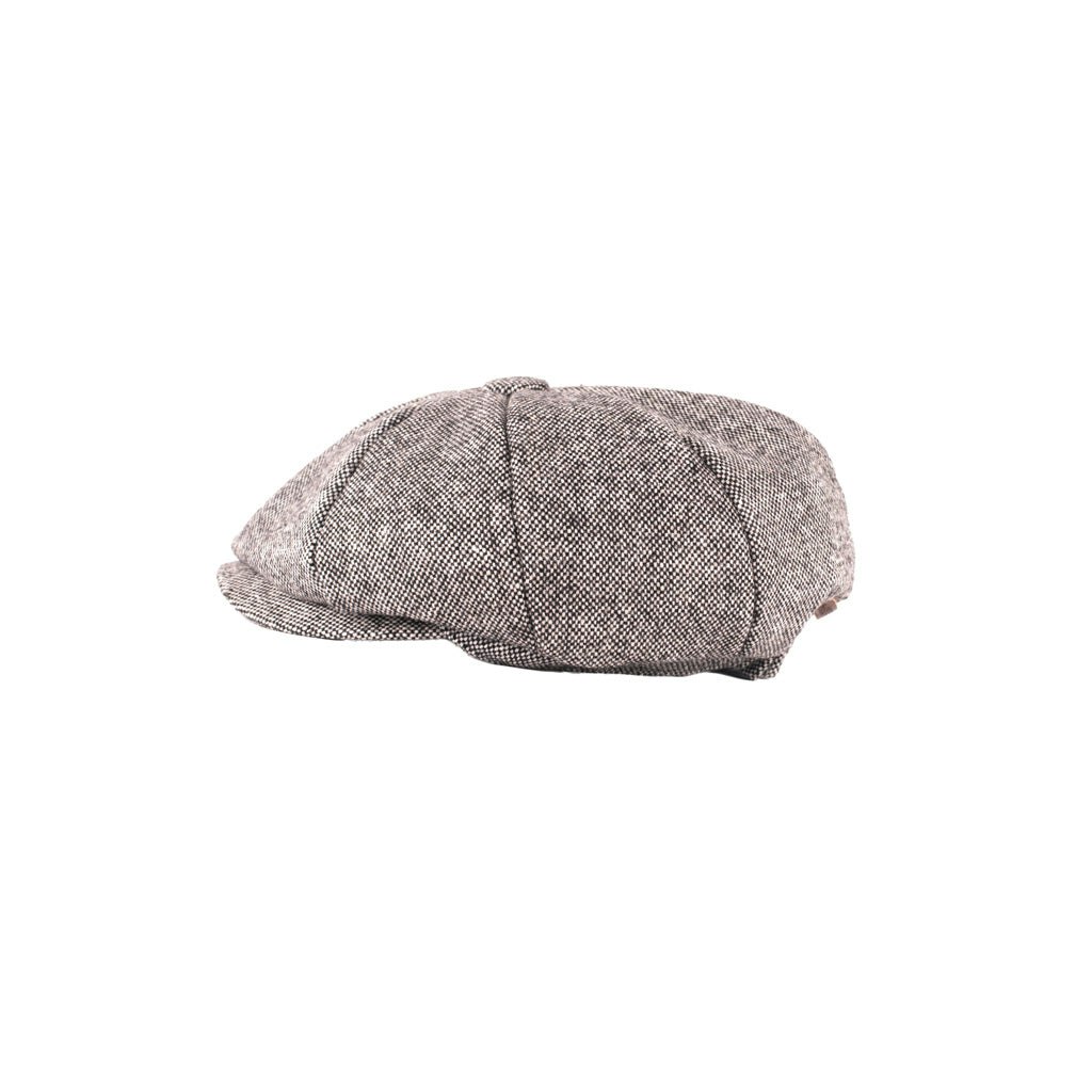 Heritage Traditions Carlyle Tweed Kids Newsboy Cap - Age 6-8 Yrs - Salt And Pepper