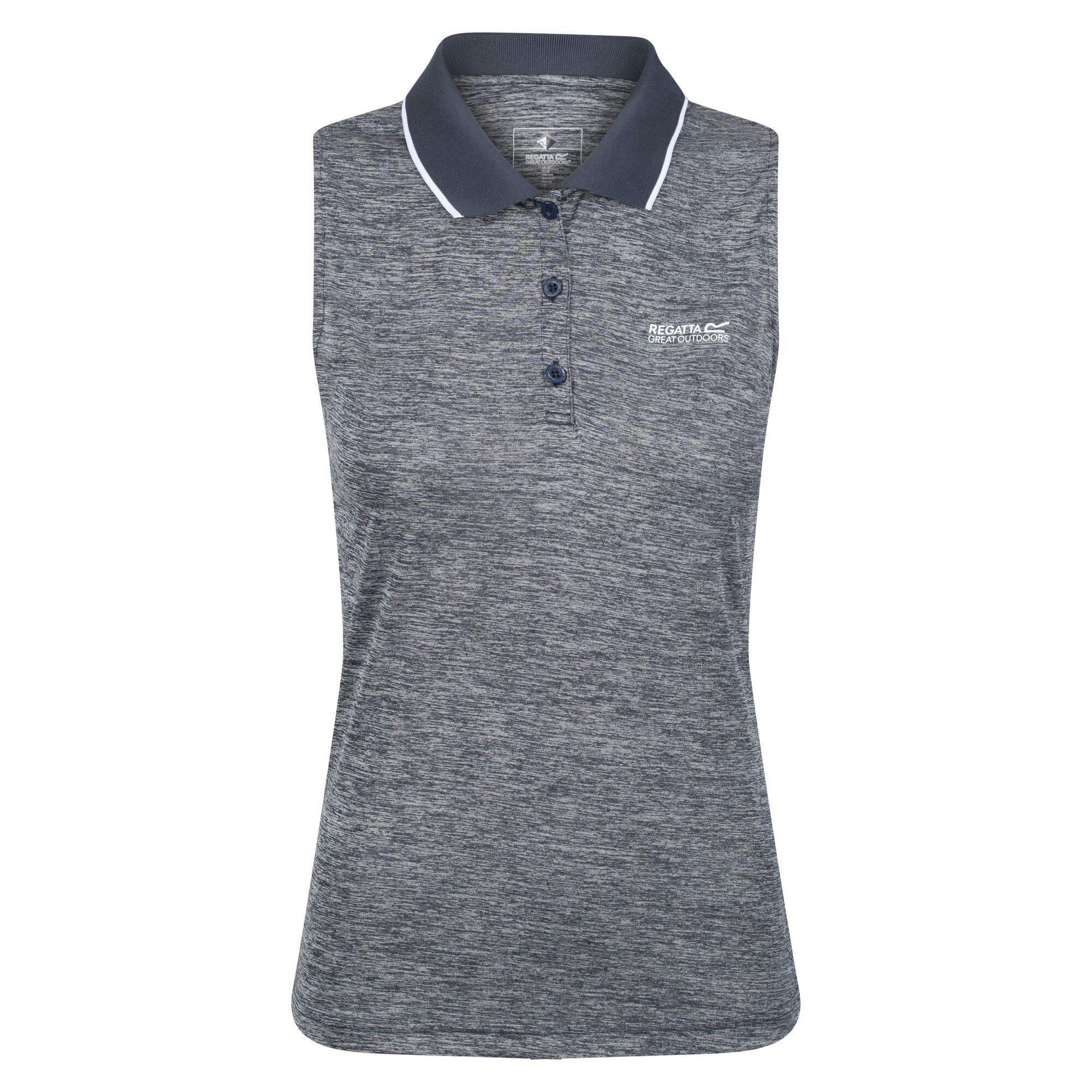 Regatta Womens/Ladies Tima II Sleeveless Polo Shirt (Navy) - Size 20 UK - Image 3