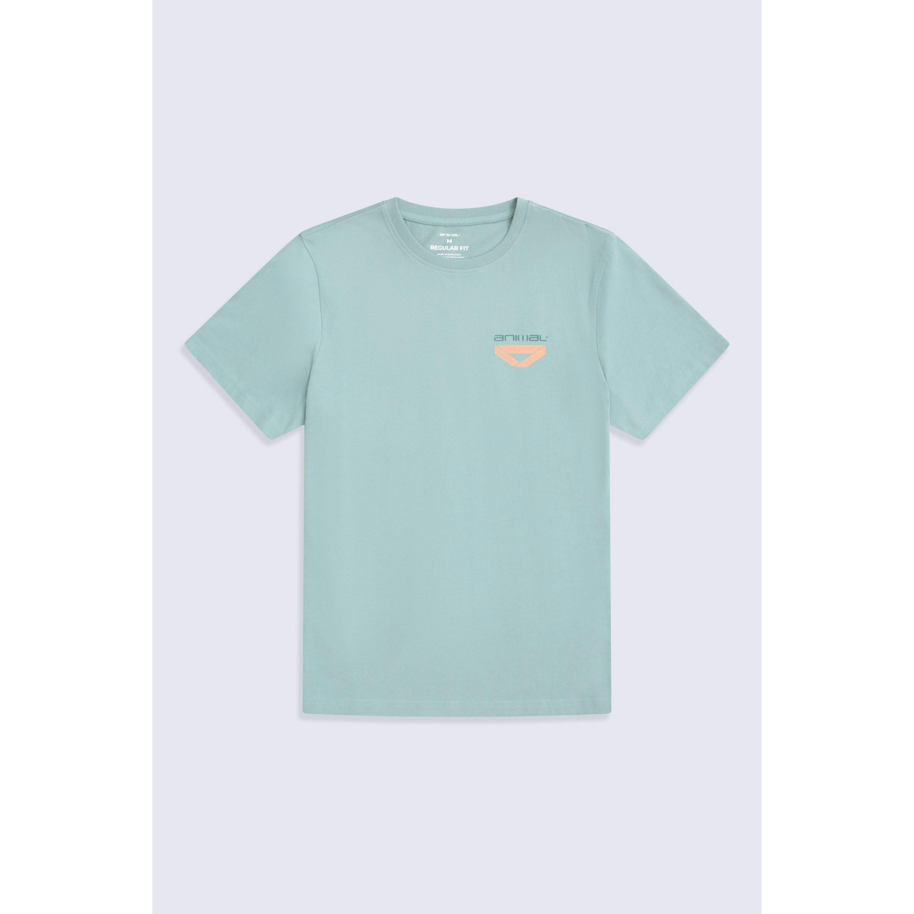 Animal Men's Blue Jacob Organic T-Shirt - Bright - Bright - Xs - 100% Organic Cotton