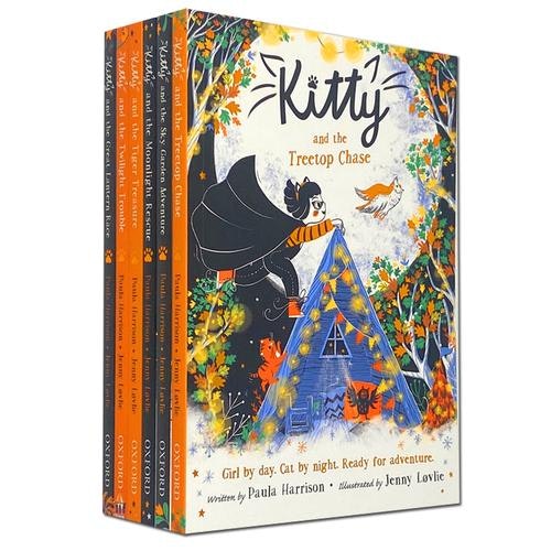Oxford University Press Light/Golden Paula Harrison Kitty Series Moon Rescue, Tiger Treasure, Sky Garden Adventure & More