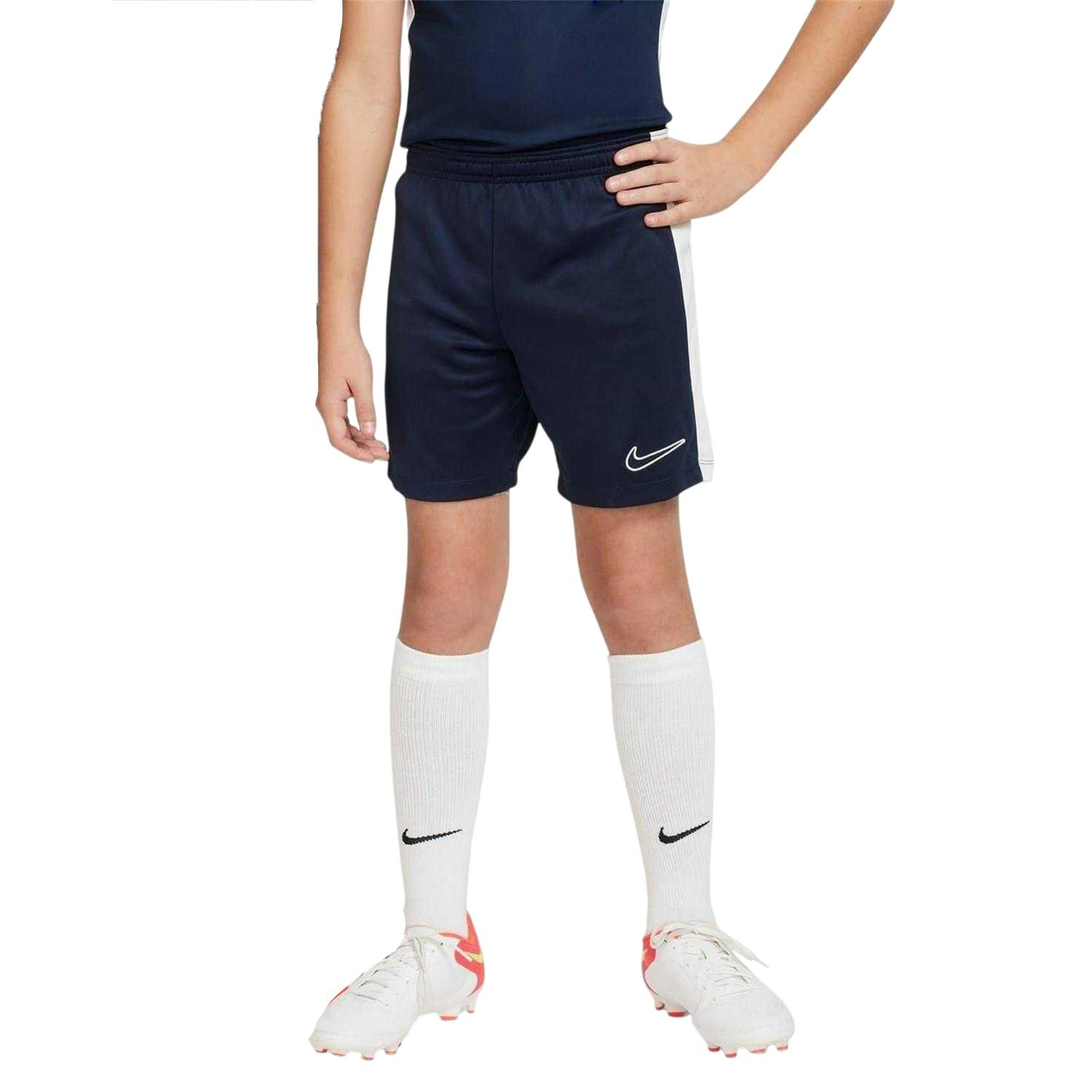 Nike White Kids Logo Shorts - Solid Navy/Solid - 13 Years - Solid Navy/Solid - 100% Polyester