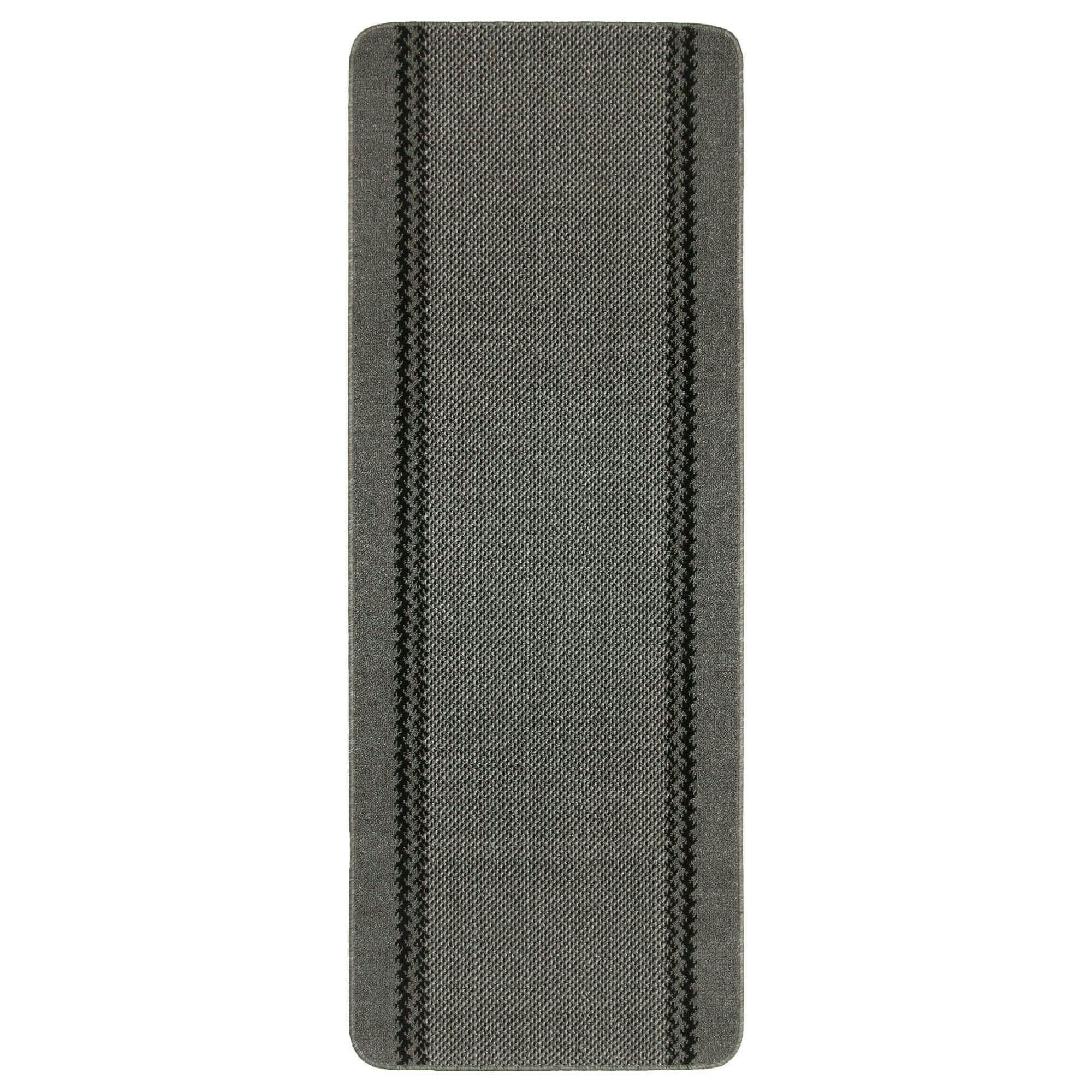 The Rugs Dark/Grey Washable Bordered Rug | 116D - Image 4