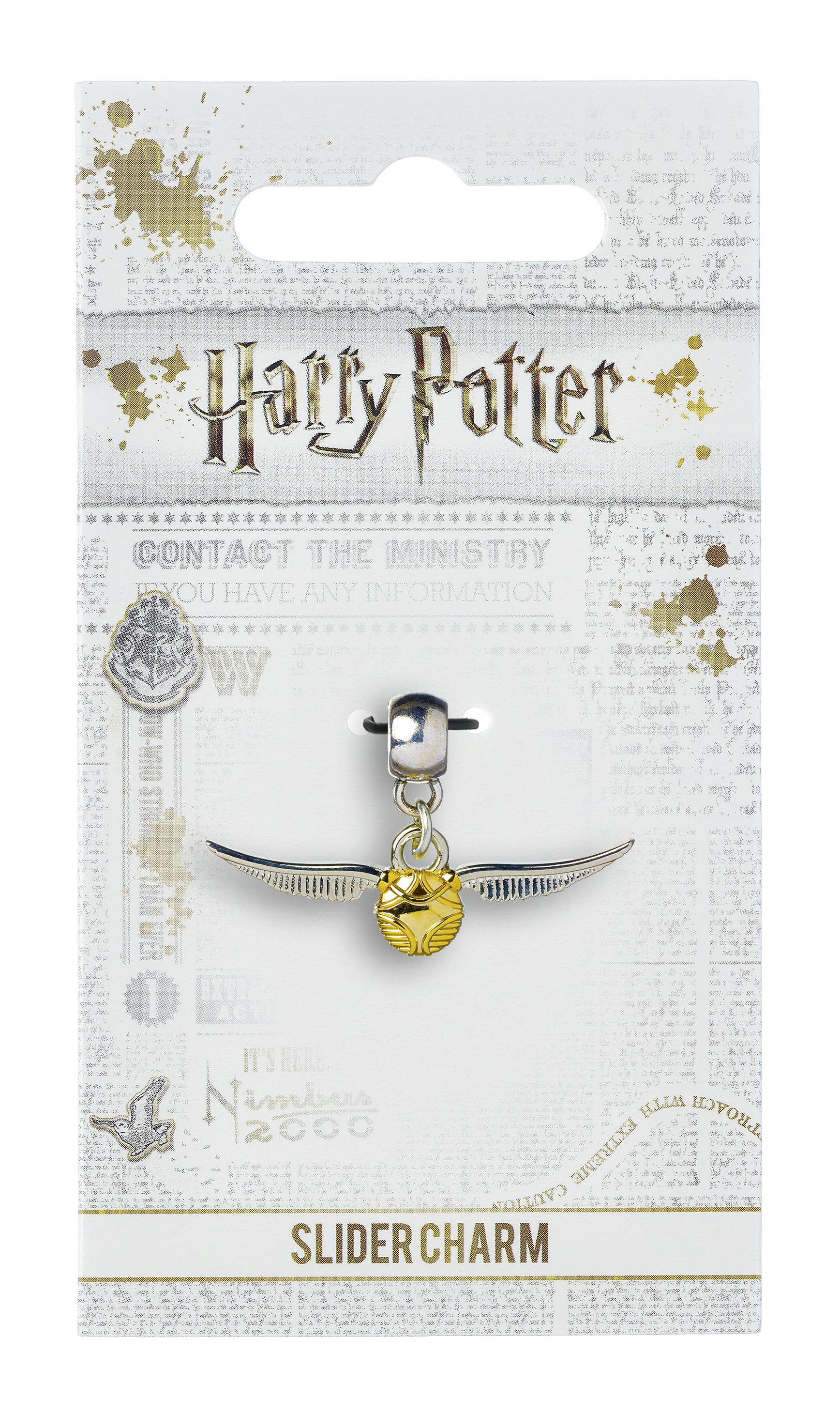 The Carat Shop Golden/Silver Harry Potter Snitch Slider Charm