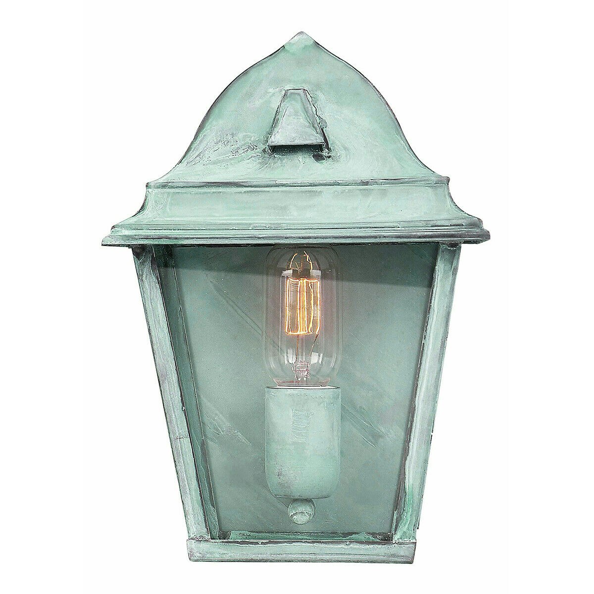 Rackhams Light Outdoor Ip44 Wall Sconce Verdigris Led E27 100W Bulb External D02501