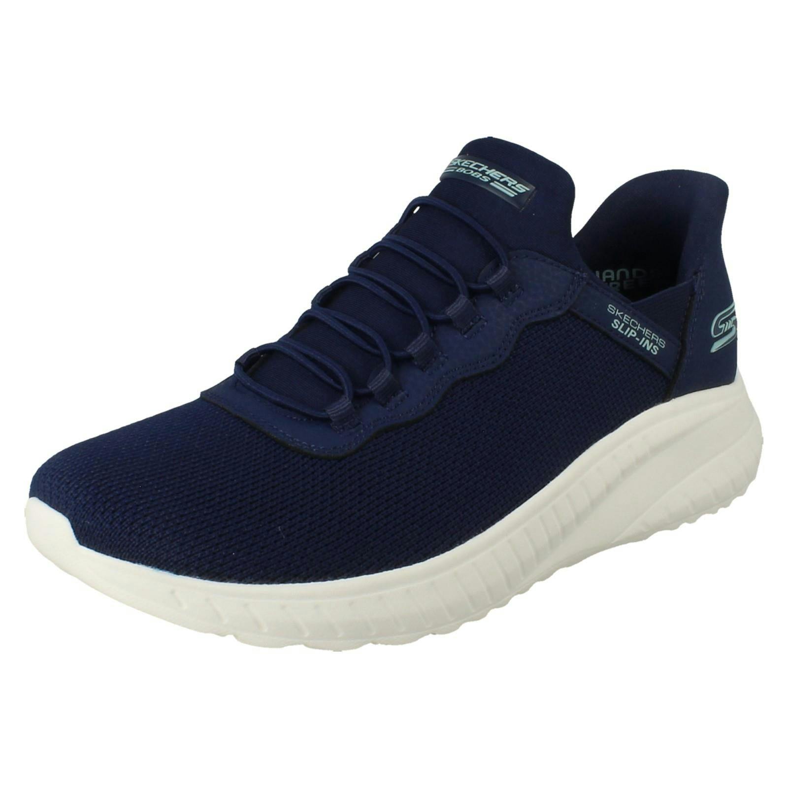 Skechers Women's Slip-Ins Bobs Squad Chaos Daily Inspiration 117500 - Navy - Uk 8