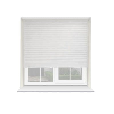 Rackhams White Temporary Self Adhesive Dimout Pleated Window Blind 200Cm Drop - 70Cm