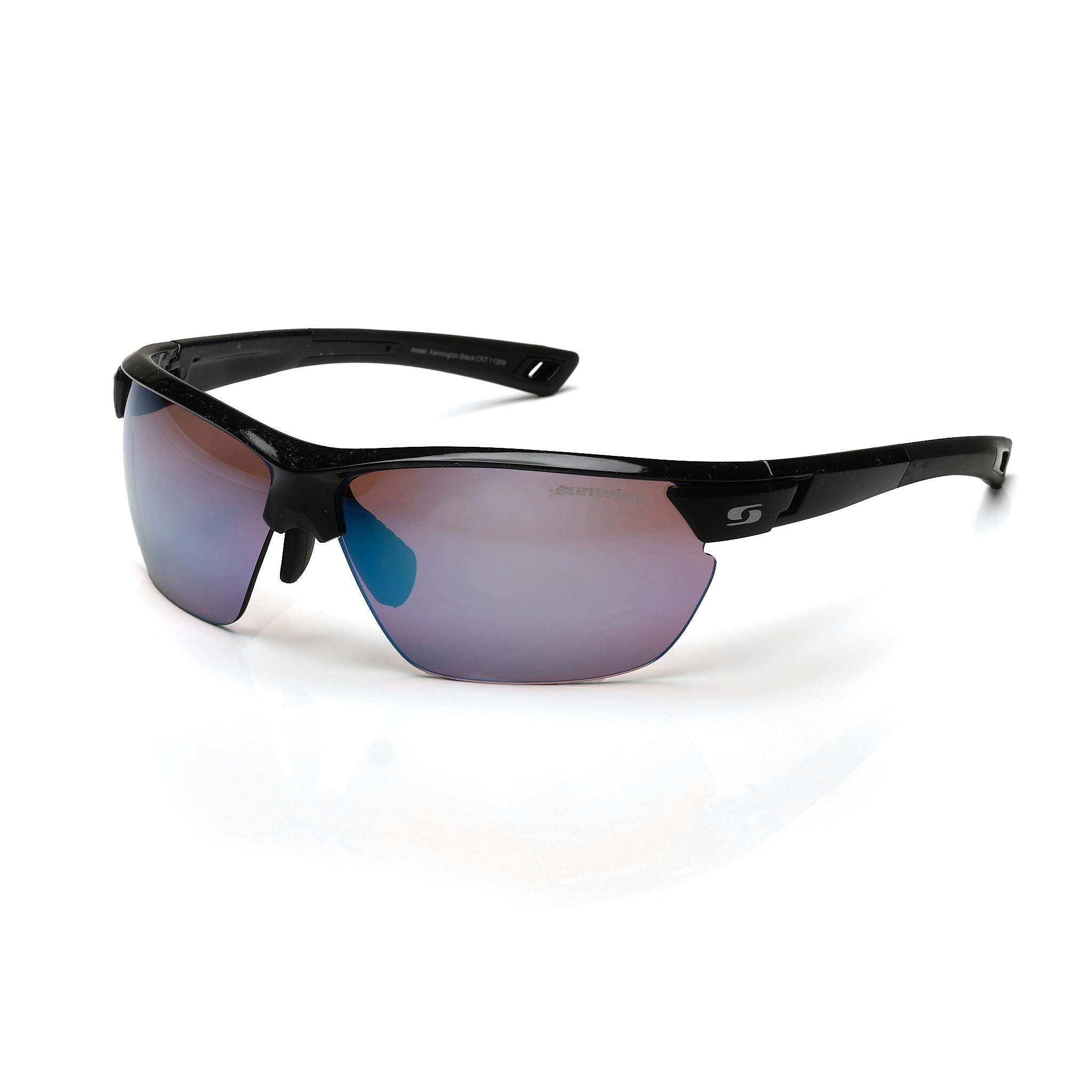 Sunwise Black Kennington - Cricket Lens Sports Sunglasses