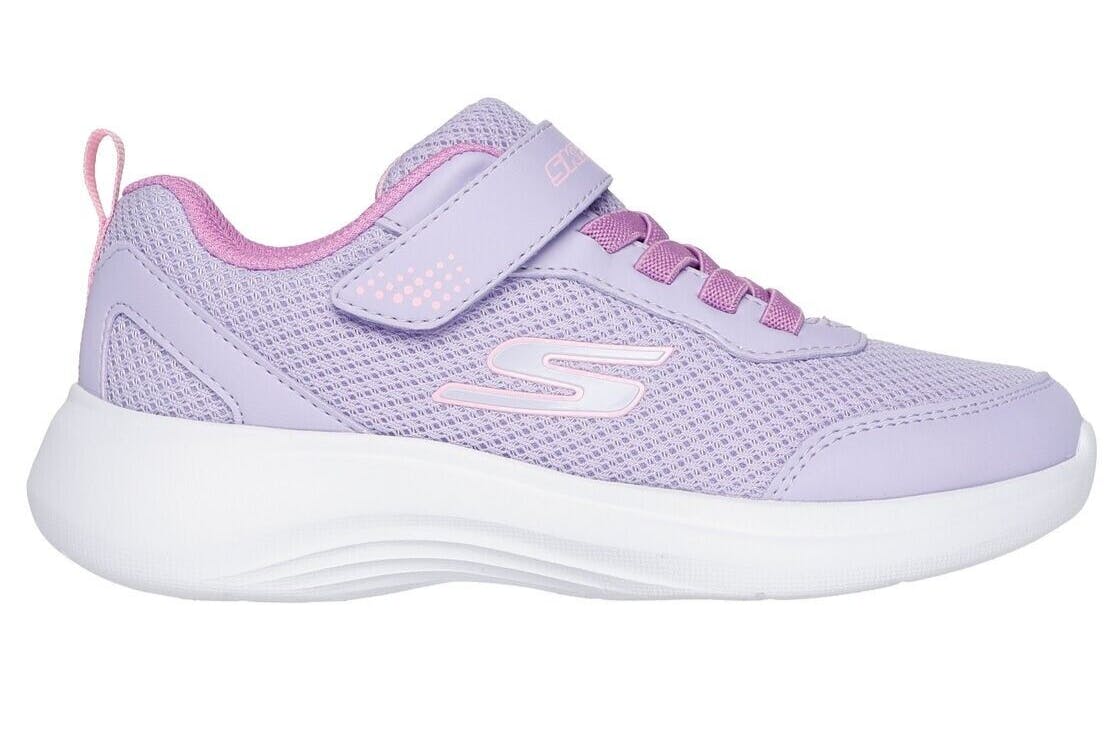 Skechers Girls Lavender Trainers Selectors Reset Acheived Shoes 303573 - Uk Kids 10 Eu 27.5