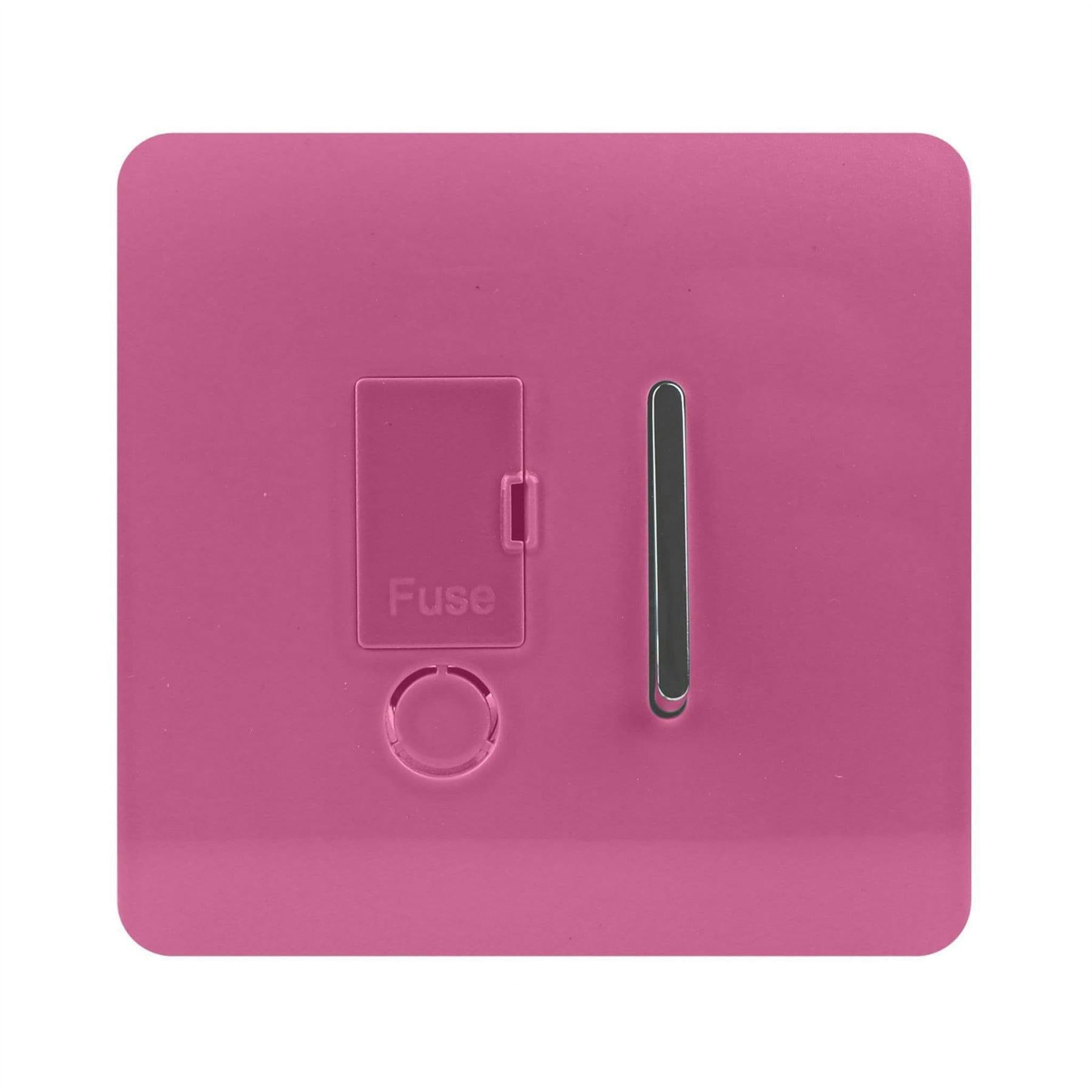 Trendi Switch 13 Amp Fused Spur With Flex Outlet - Candy Pink - Image 7