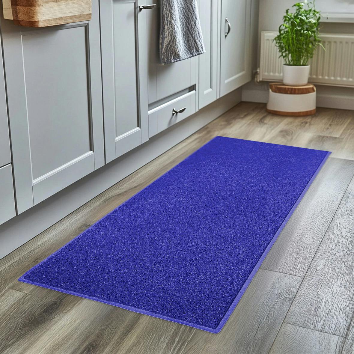 Nicoman Blue Spaghetti Kitchen Hallway Washable Runner 150Cm X 60Cm