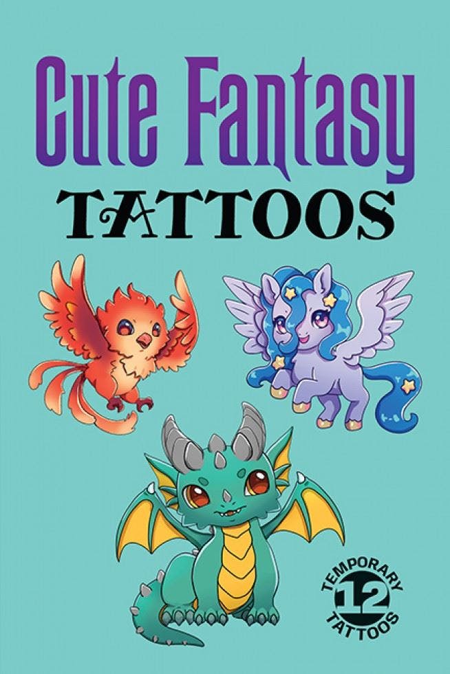Cute Fantasy Tattoos by Dover Publications Inc (Paperback Book) - Image 5