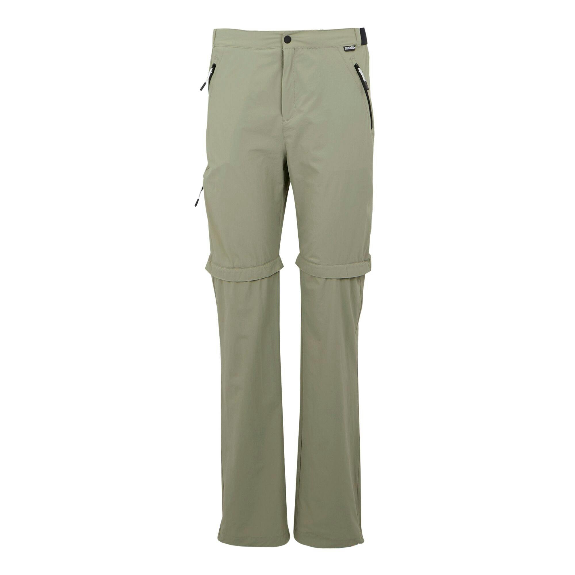 Regatta Men's Light/Golden Travel Zip-Off Trousers - Sand - Sand - 38R - 86% Polyamide/14% Elastane