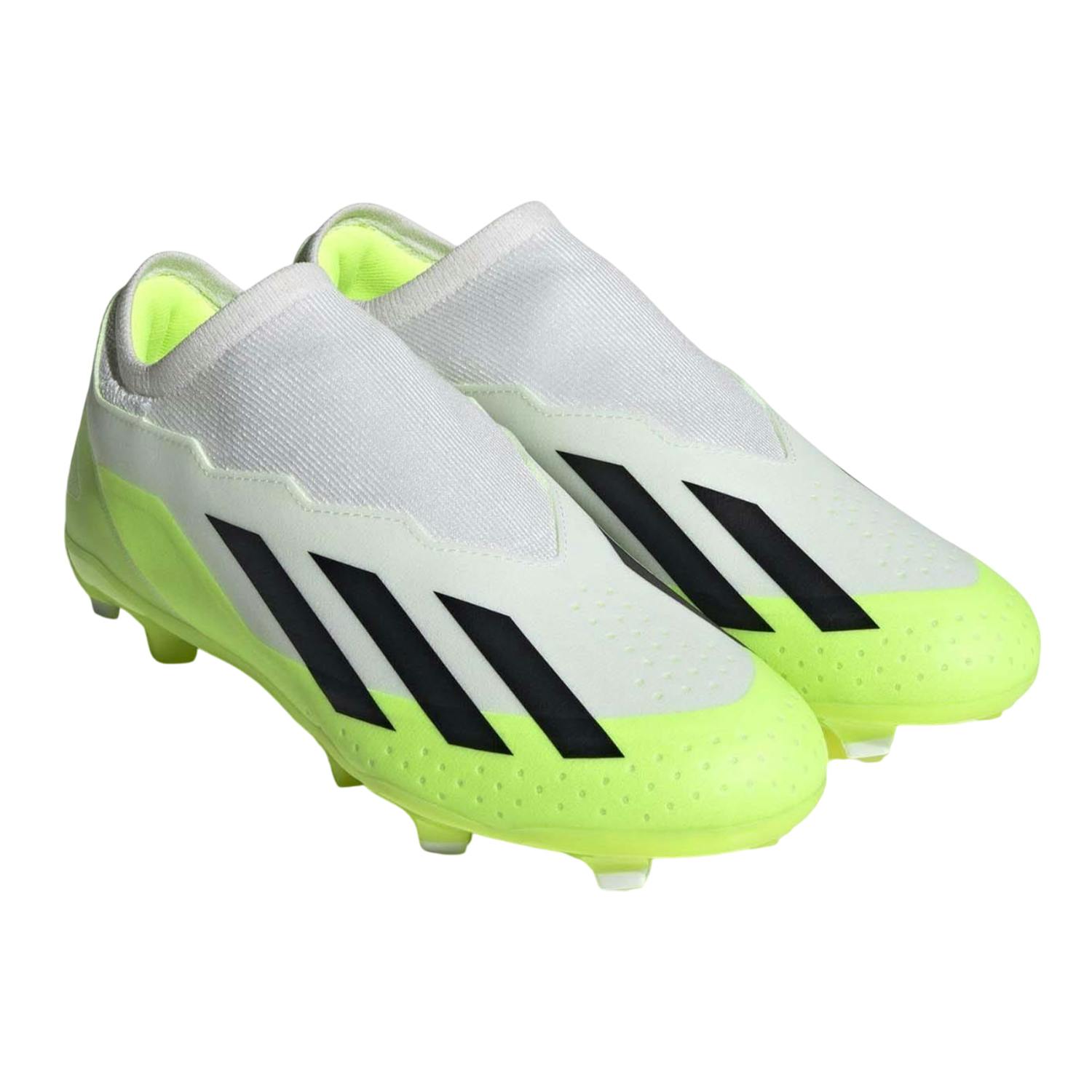 Adidas Men's White/Black X Crazyfast.3 Firm Ground Football Boots - 10 Uk