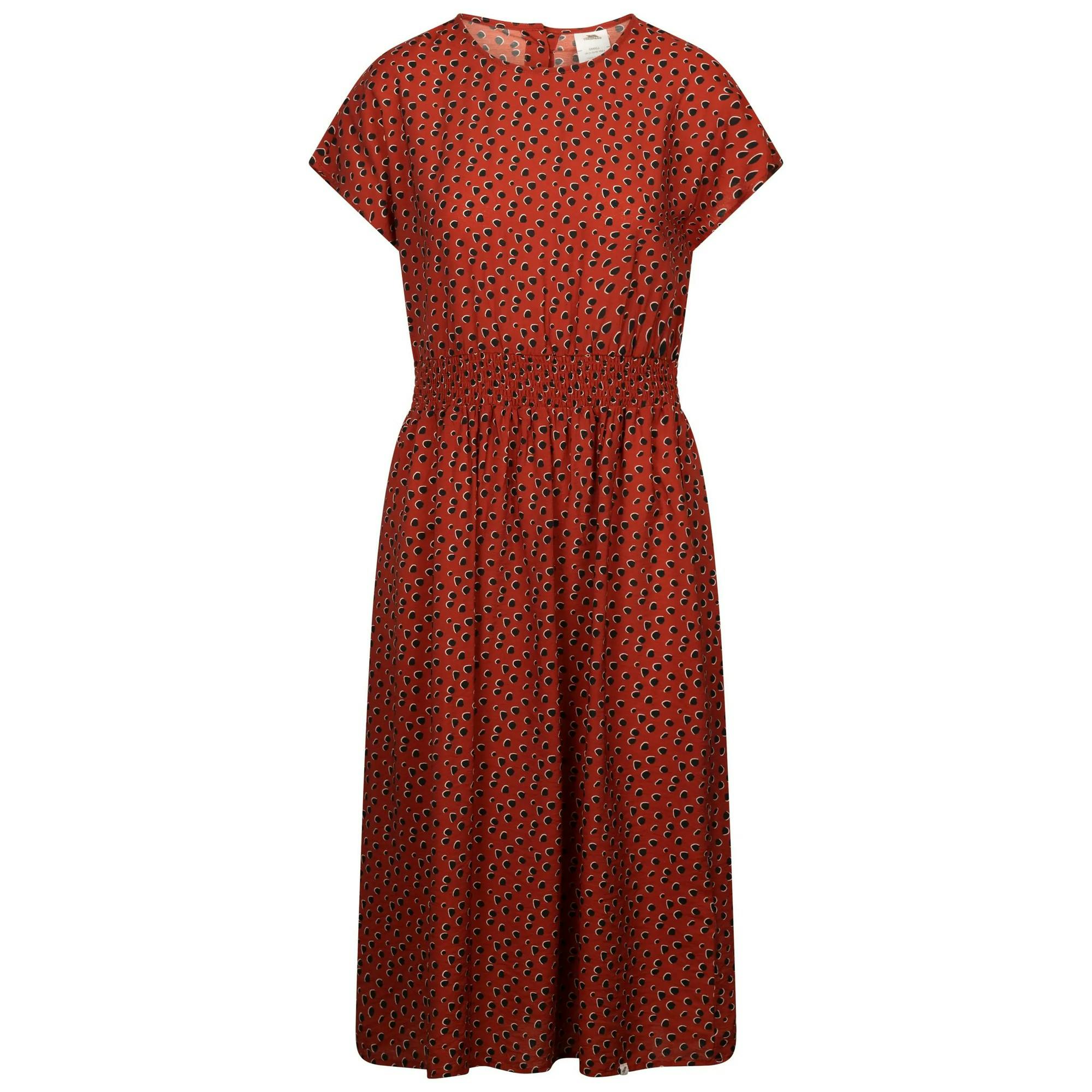 Trespass Women's Susanne Casual Midi Dress in Light Red | Size: Small - Image 2