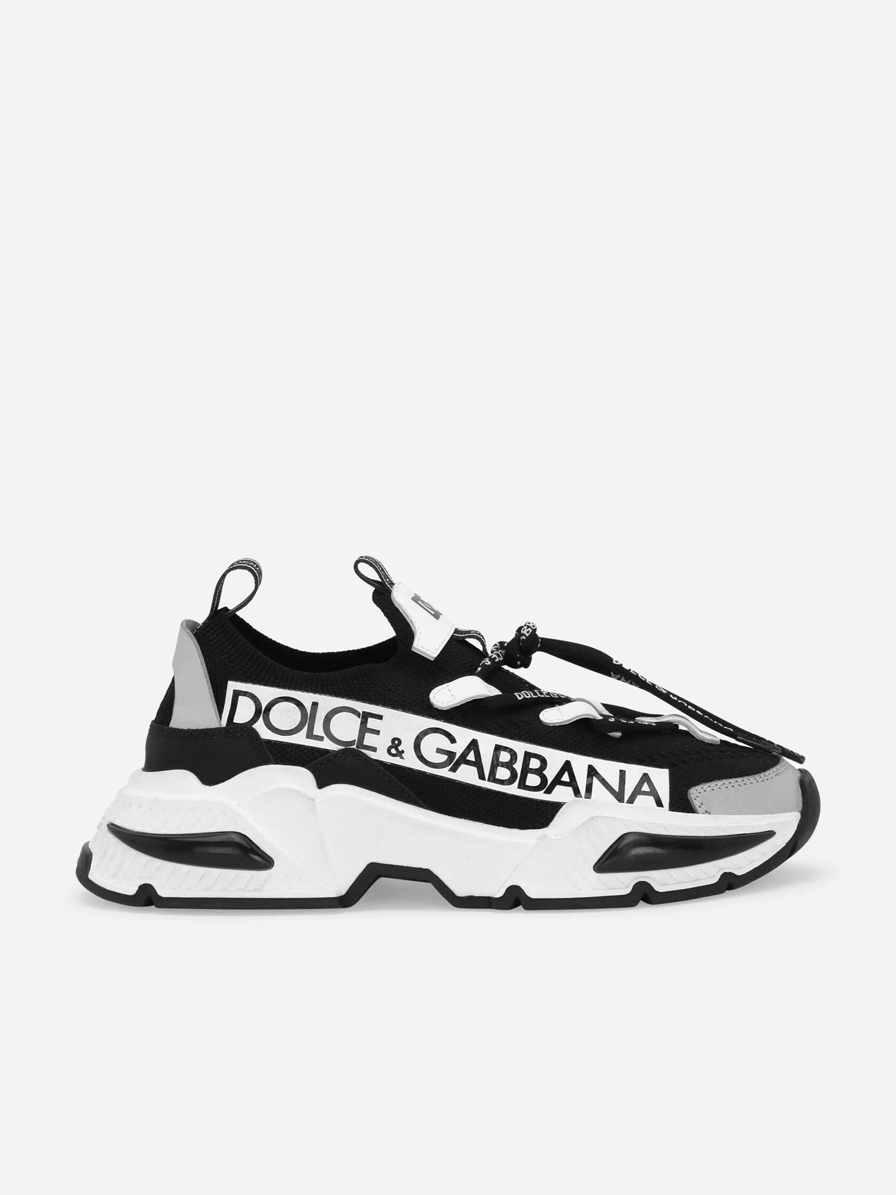Dolce & Gabbana Kids Boys Black Dolce & Gabbana Airmaster Trainers In - Eu 32 Uk 13