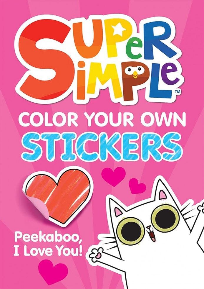Super Simple(tm) Color Your Own Stickers: Peekaboo, I Love You! by Super Simple - Image 5