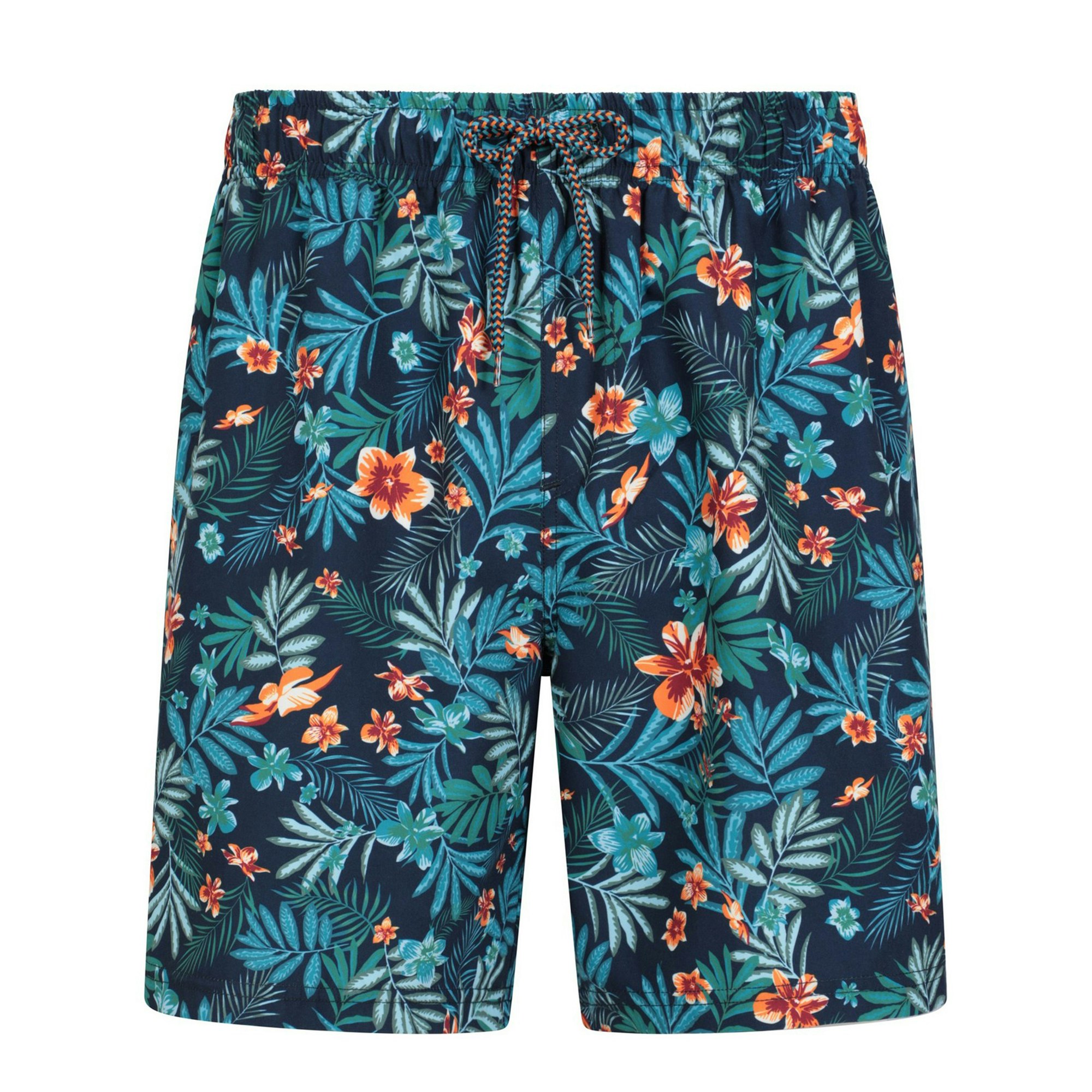 Mountain Warehouse Men's Aruba Floral Swim Shorts - Teal - Teal - 4XL