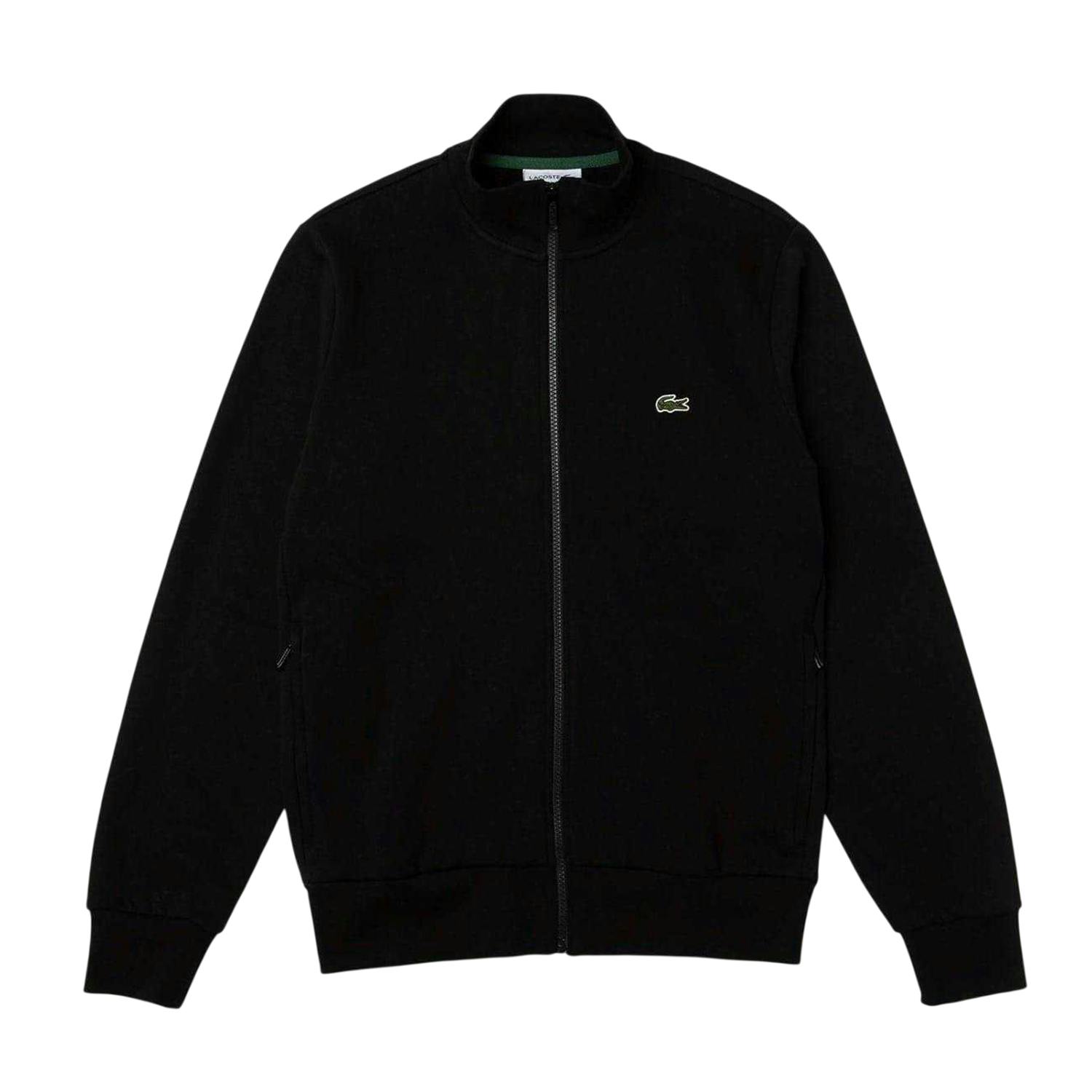 Lacoste Men's Black Full Zip Sweatshirt - S - 83% Cotton/17% Polyester