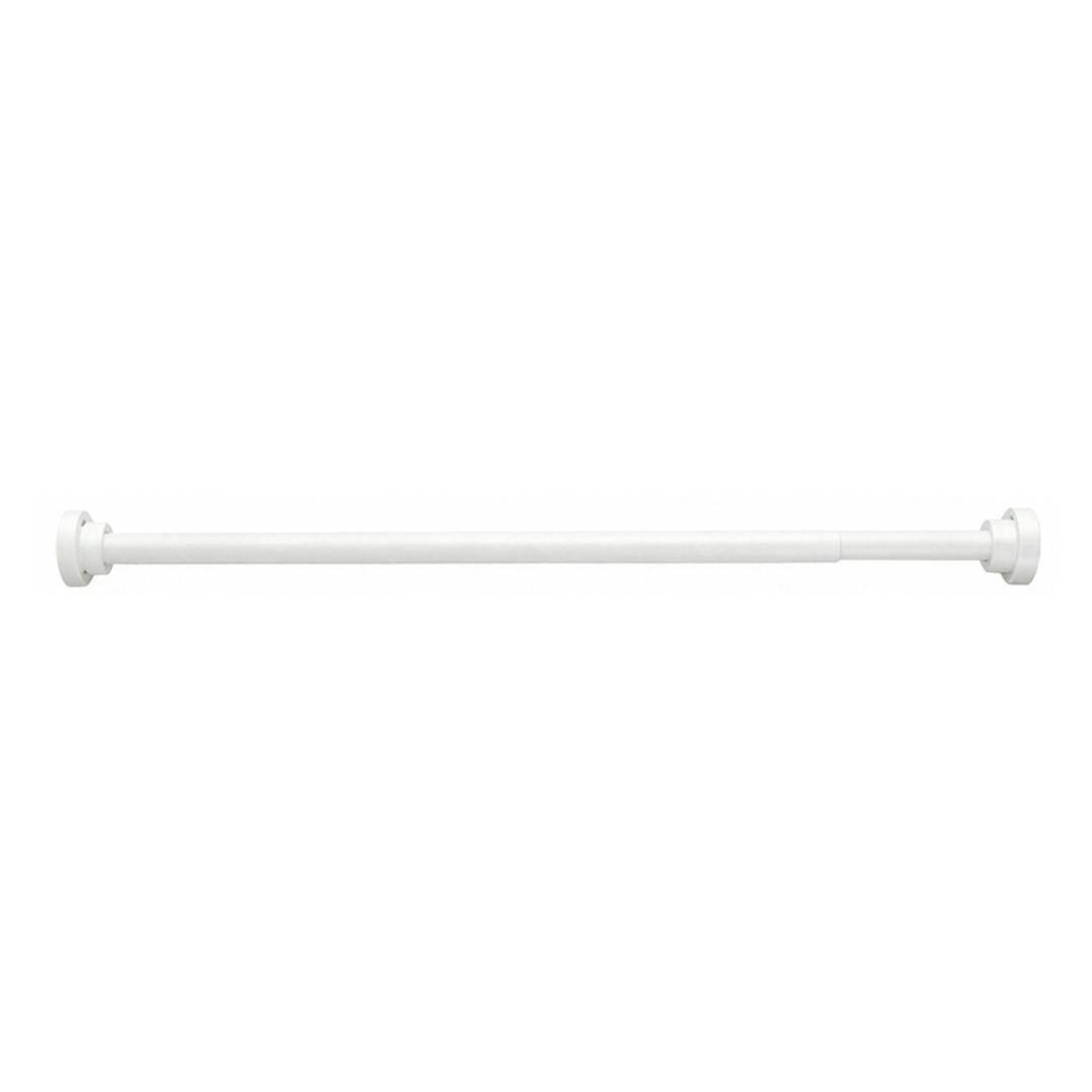 Havendro White Extendable Telescopic Shower Curtain Rail Rod 74-132Cm Diameter 25Mm Pole - Metal