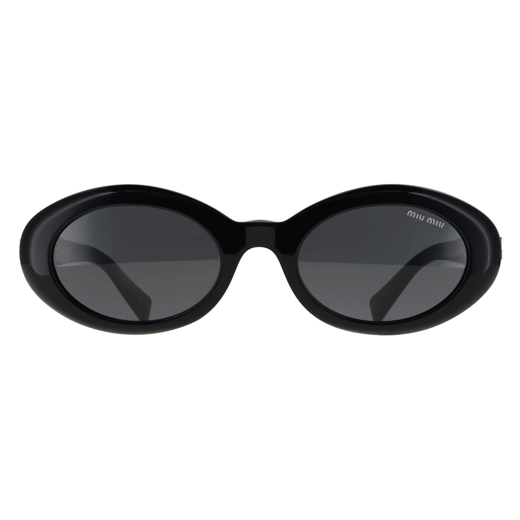 Miu Miu , Sunglasses, Female, Black, 52 Mm, Oval Sunglasses - Image 10
