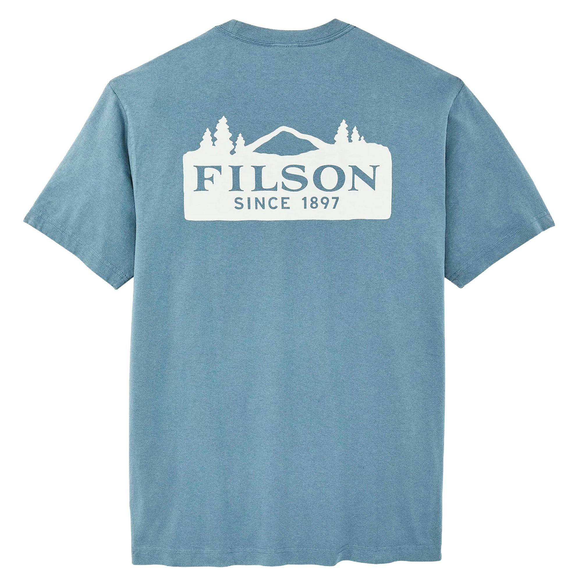 Filson Blue Outfitter Scenic Graphic T-Shirt - Fin - Medium